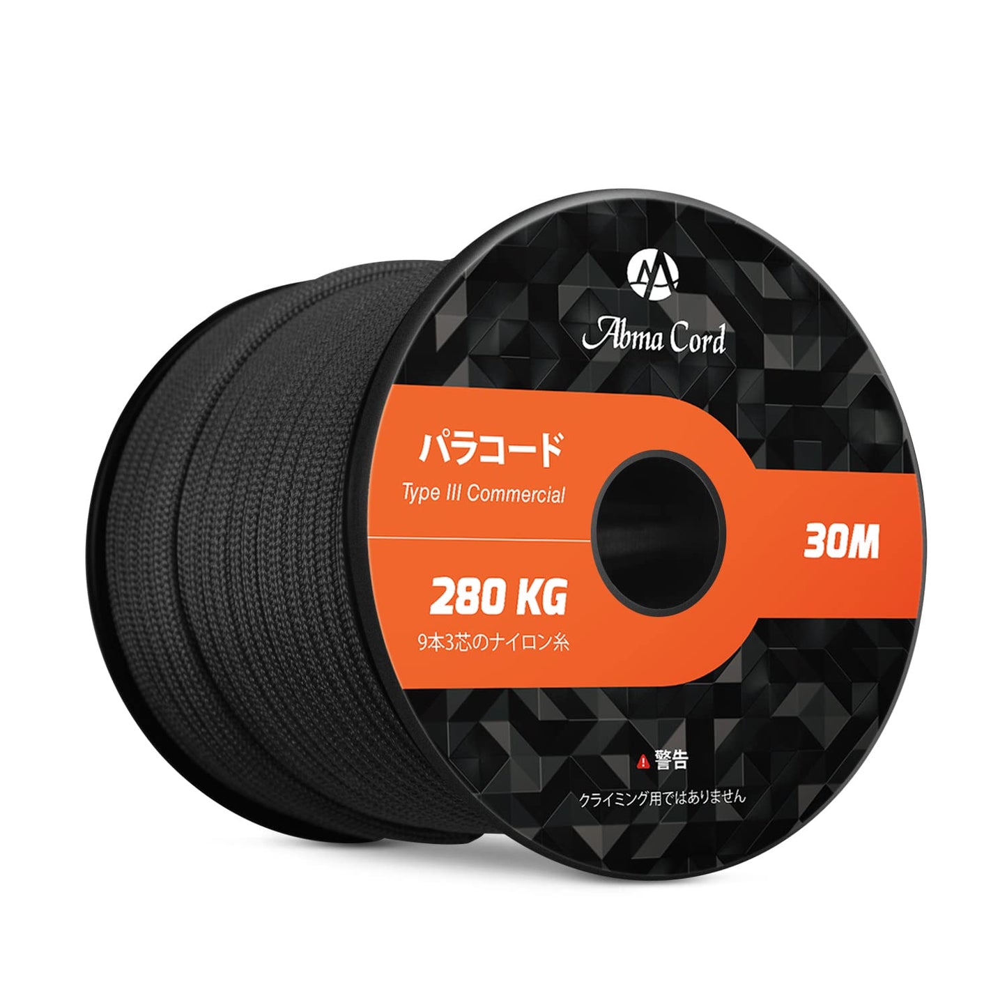 Abma Cord パラコード 4mm 9芯 パラシュートコード ガイロープ 耐荷重280kg テントロープ サバイバル アクセサリー制作用(30m/50m)