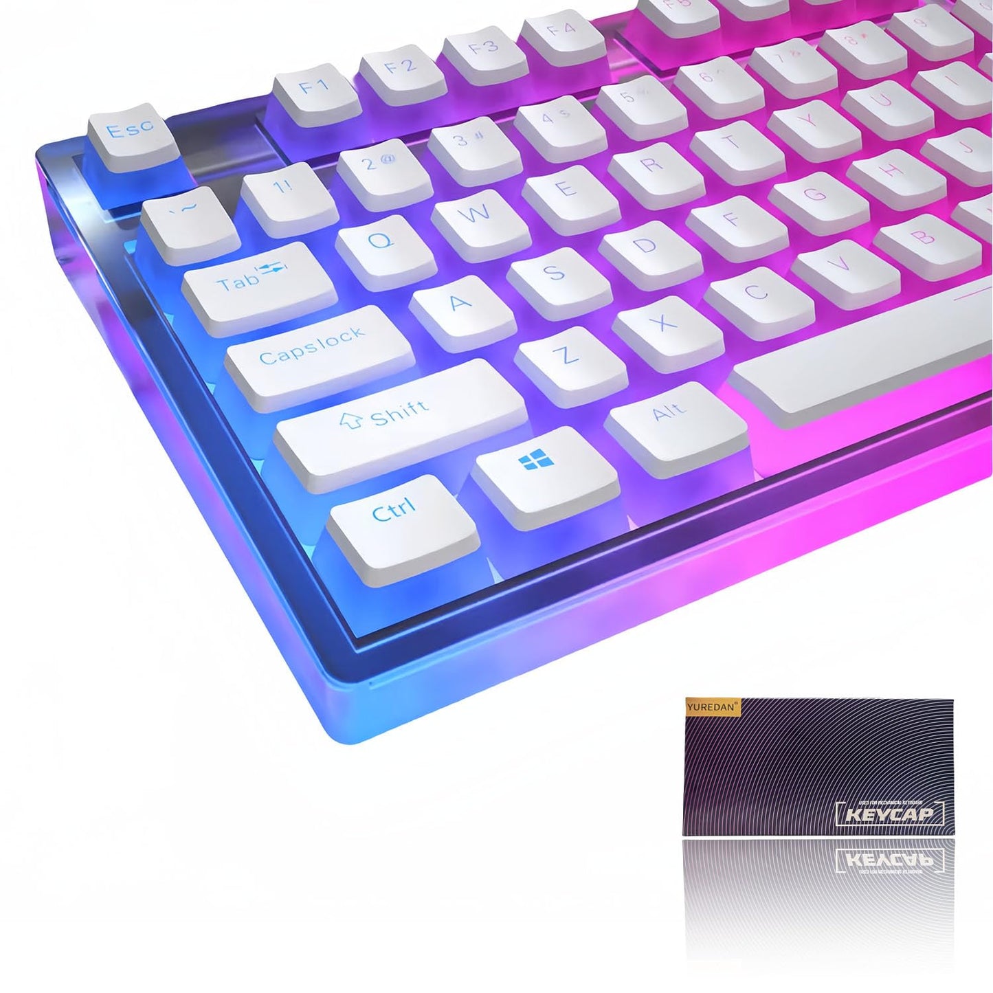 130キー プリンキーキャップ PBT透明感キーキャッ61/64/87/104/108 Cherry MX OEMプロフィールユニバーサルタイプ