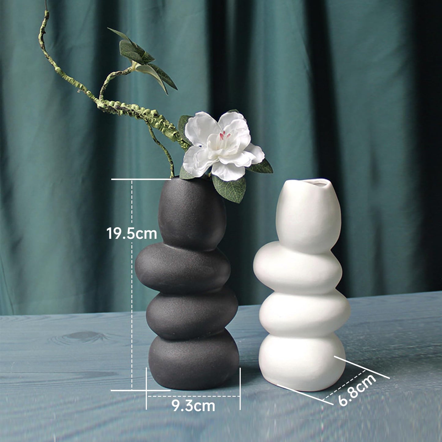 花瓶 一輪挿し 陶器 フラワーベース 水入れ可花瓶 おしゃれ 和風 インテリア vase インテリア オシャレ 素陶 かびん 結婚式 プレゼント ブラック
