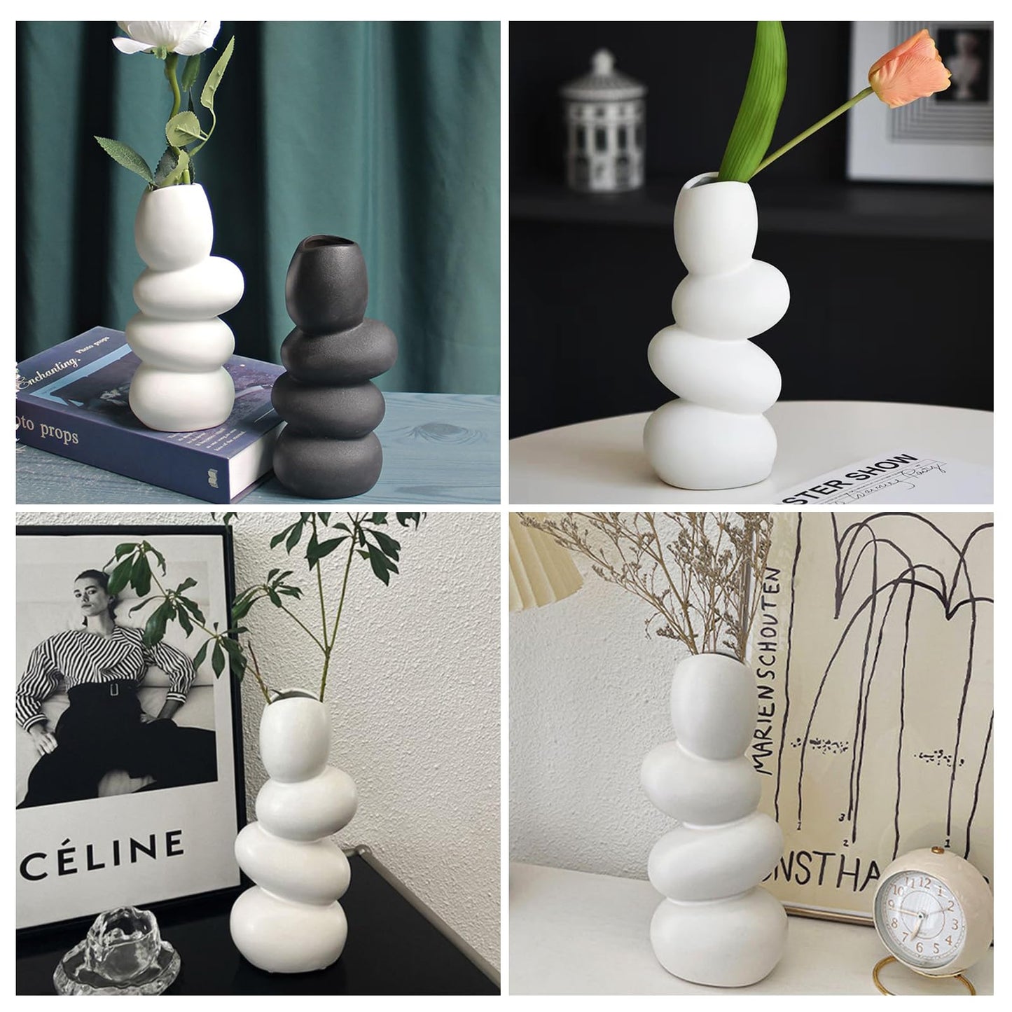 花瓶 一輪挿し 陶器 フラワーベース 水入れ可花瓶 おしゃれ 和風 インテリア vase インテリア オシャレ 素陶 かびん 結婚式 プレゼント ブラック
