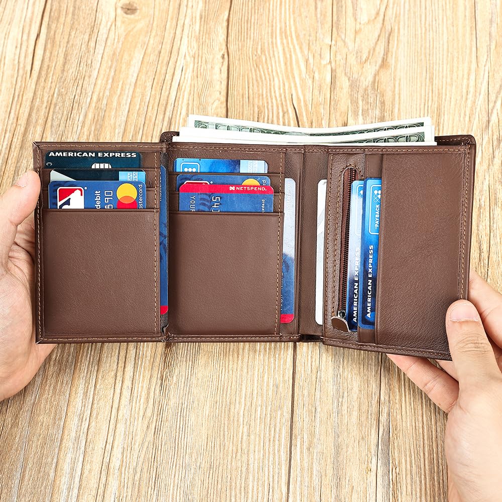 財布 メンズ 二つ折り 薄い レザー 本革 牛革 軽量 小銭入れ 人気 一流の財布職人が作る ビジネス ギフト 高級 シンプル おしゃれ 父の日 人気ブランド プレゼント RFID&磁気スキミング防止