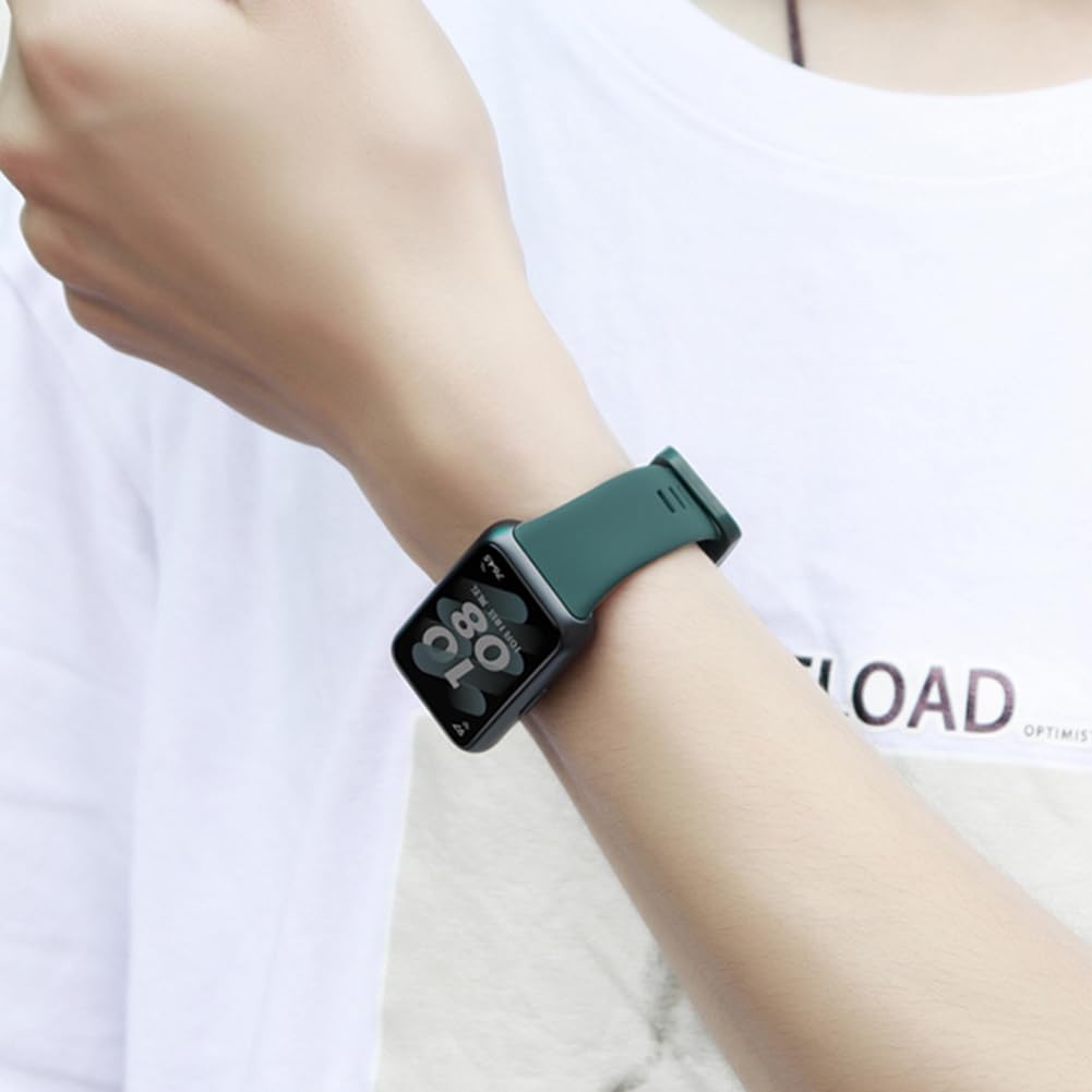 Huawei band7対応交換バンド 2本セット ファーウェイ バンド7替えバンド 柔らかい band7用ベルト シンプル 通気 調節可能 軽量(ブラック+ライトグレー)