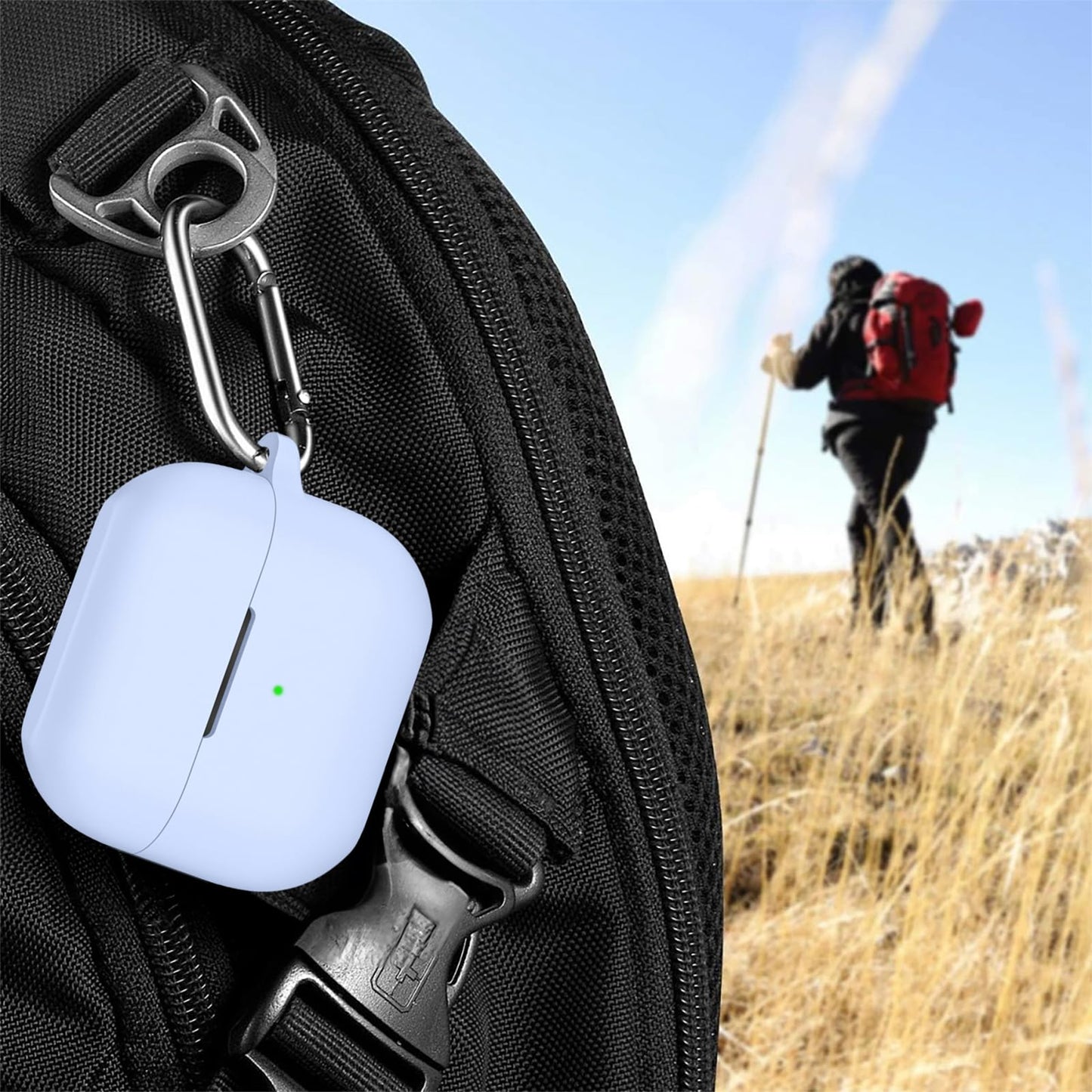 AirPods 4 ケース 対応 AirPods 第4世代 ケース 装着するまま有線充電可能 衝撃吸収 エアーポッズ4 カバー エアーポッズ 第4世代 カバー 軽量 全面保護 耐衝撃 カラビナ付き
