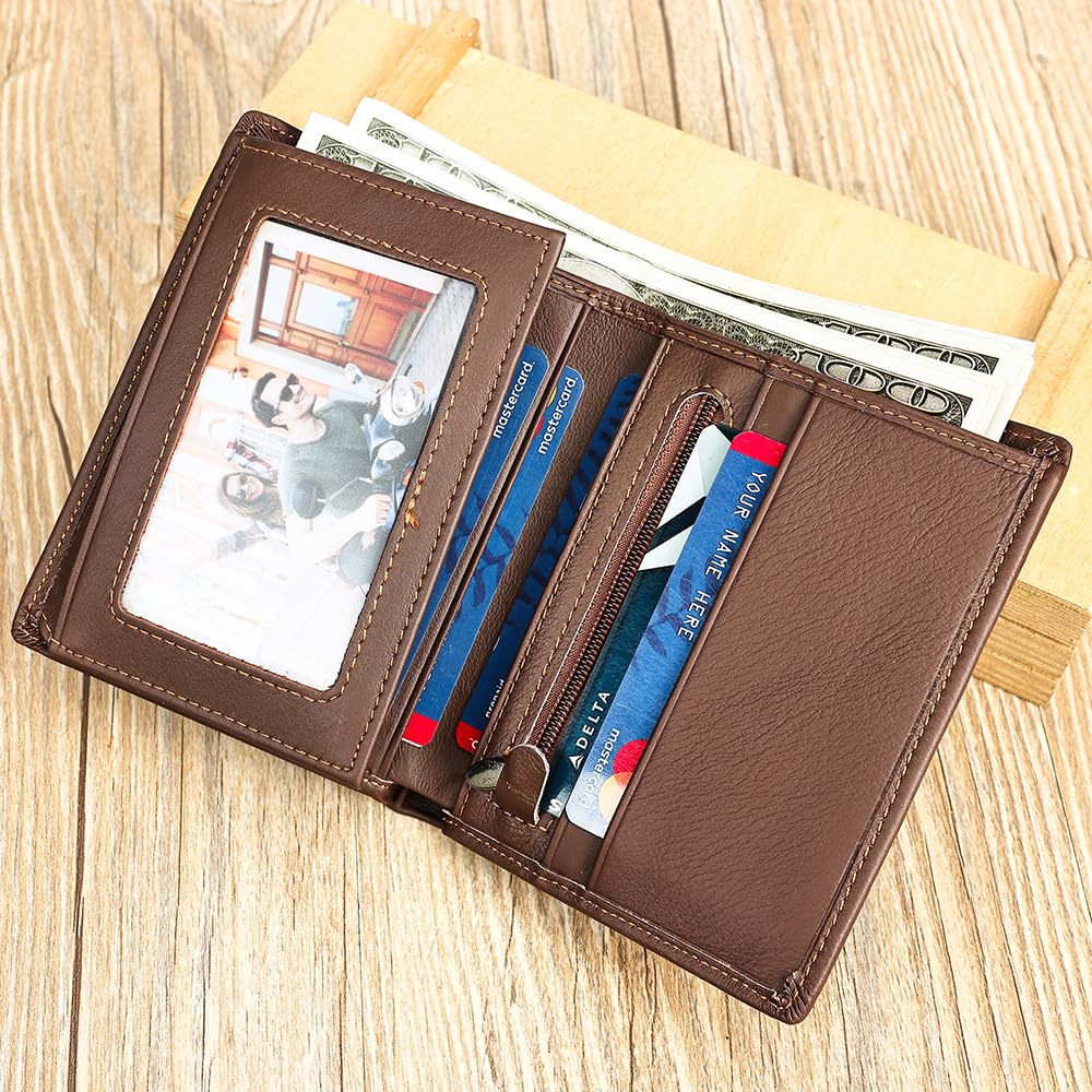財布 メンズ 二つ折り 薄い レザー 本革 牛革 軽量 小銭入れ 人気 一流の財布職人が作る ビジネス ギフト 高級 シンプル おしゃれ 父の日 人気ブランド プレゼント RFID&磁気スキミング防止