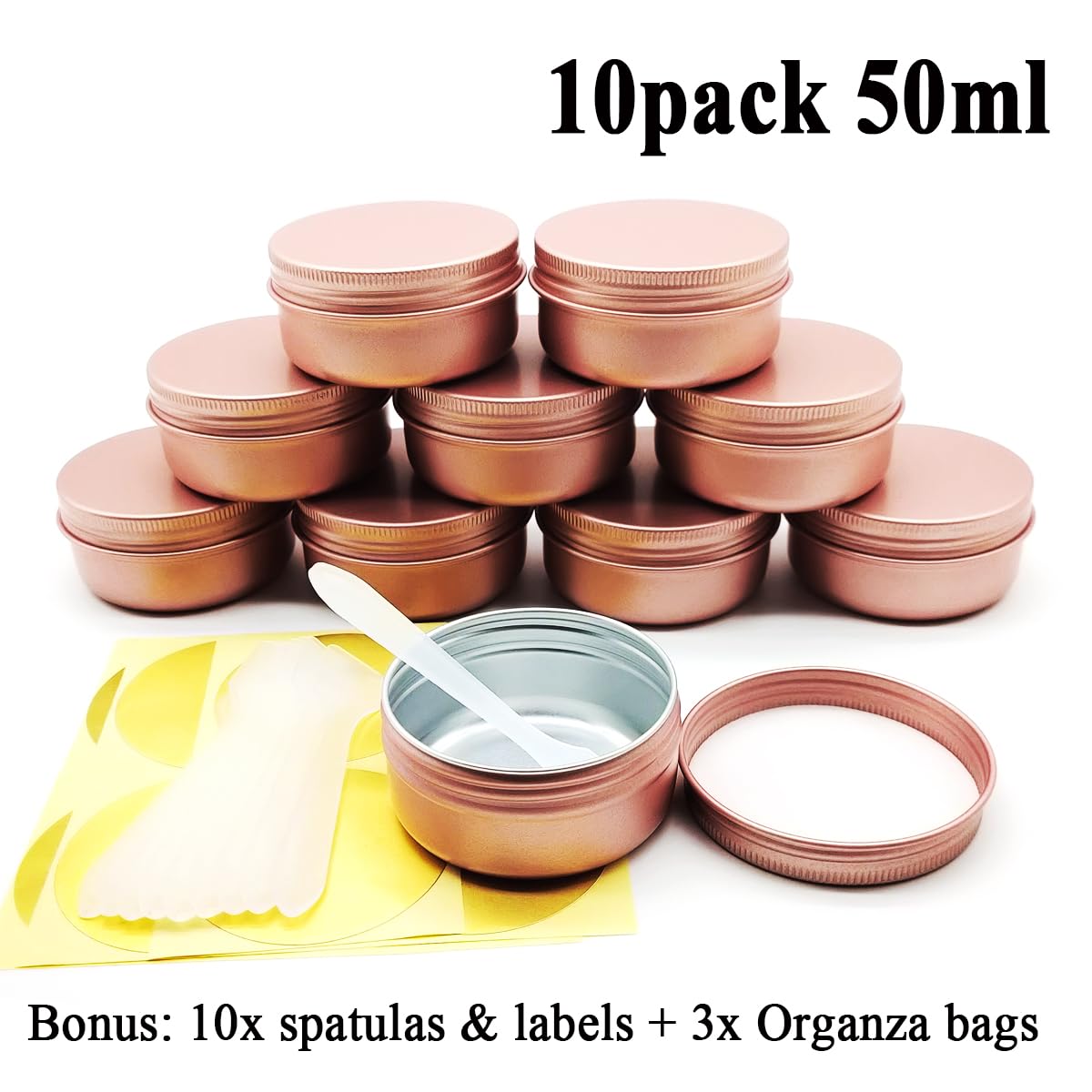 15個パック 15ml 1/2oz マットピンク アルミ缶 詰め替え クリームケース 15g 容器 コスメ 小分け容器 軟膏 アルミケース アルミジャー クリームケース 化粧品 旅行、出張 小物用収納ボ 茶 蝋燭 唇光沢 バーム ローション アルミ容器 クリームジャー 桃色