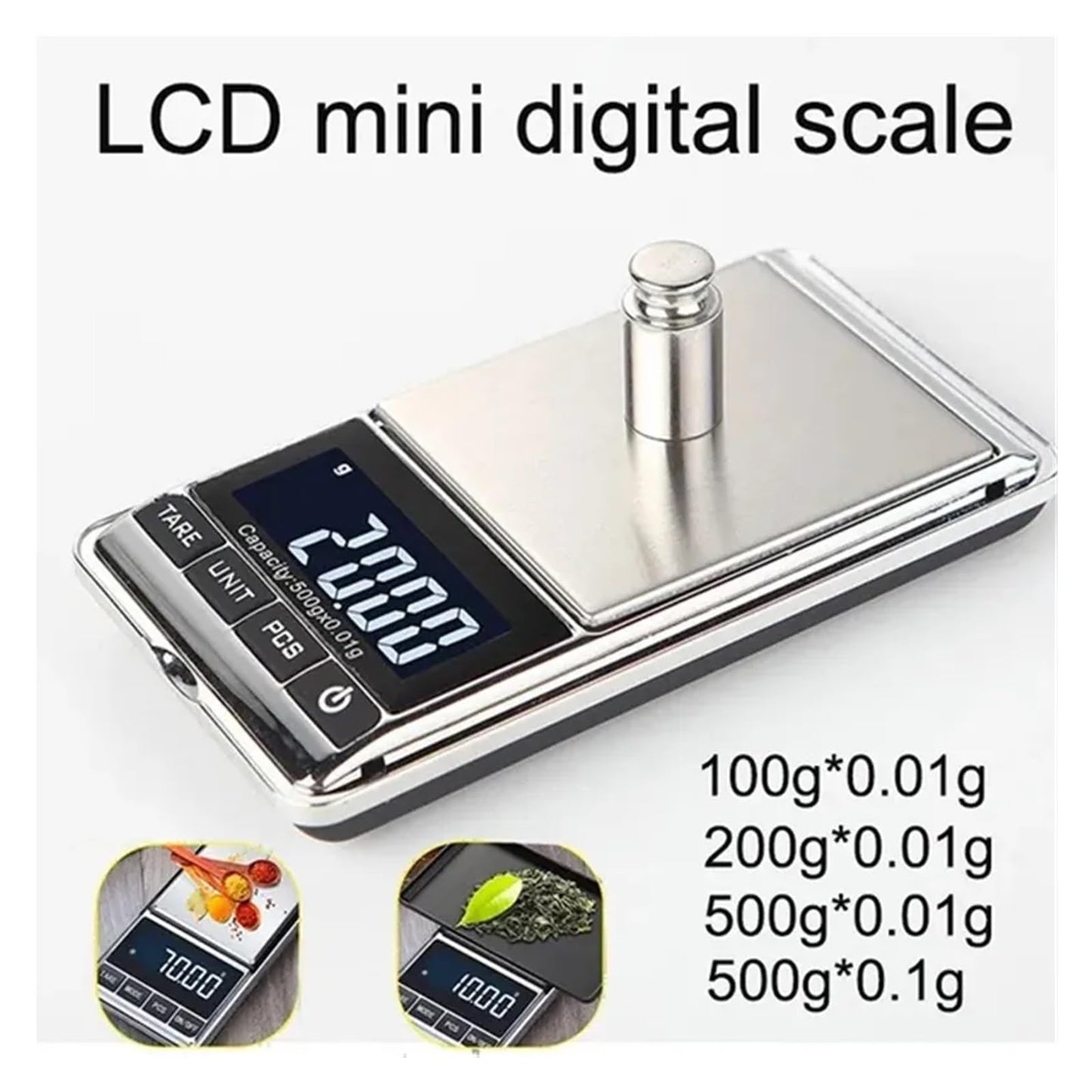 電子秤、 ミニデジタルスケール 100/200/500 グラム 0.01 グラム、高精度 LCD バックライト電気ポケットスケールジュエリーグラム重量キッチン用 使いやすい