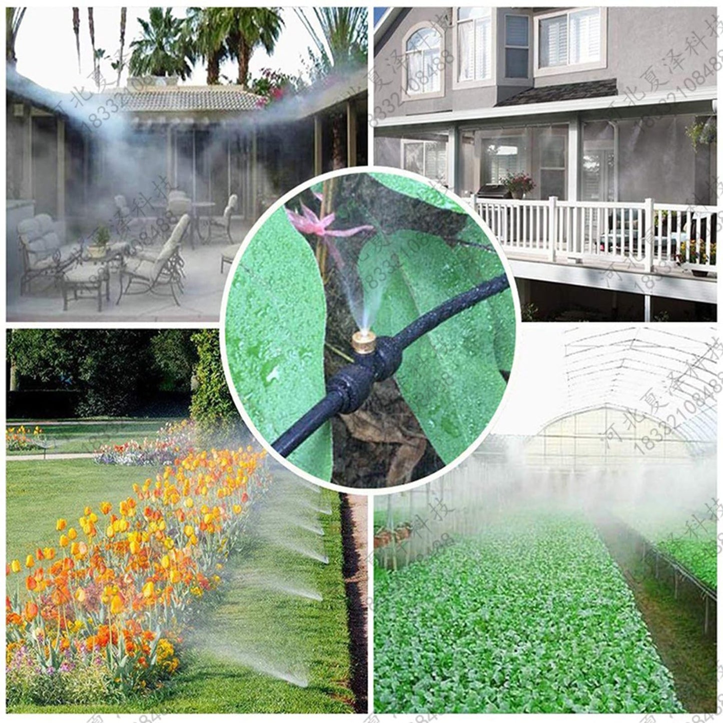 21点セットミストノズル 散水 噴霧ノズル ミスト散水ノズル 散水用具 ミストノズル 屋外冷却システム適用 ドリップ灌漑システム散水用具 点滴灌漑 ミストシャワー 散水用具
