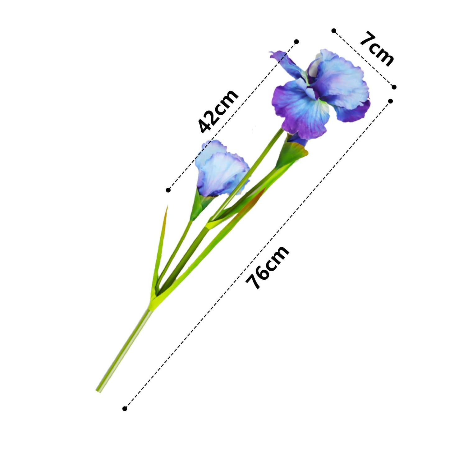 花しょうぶ 造花 2本セット あやめ おとめ花しょうぶ 人工花束 シルクフラワー アヤメ造花 アートフラワー 枯れない花 アイリス お祝い 誕生日 記念日 プレゼント 写真小道具 生け花 インテリア造花