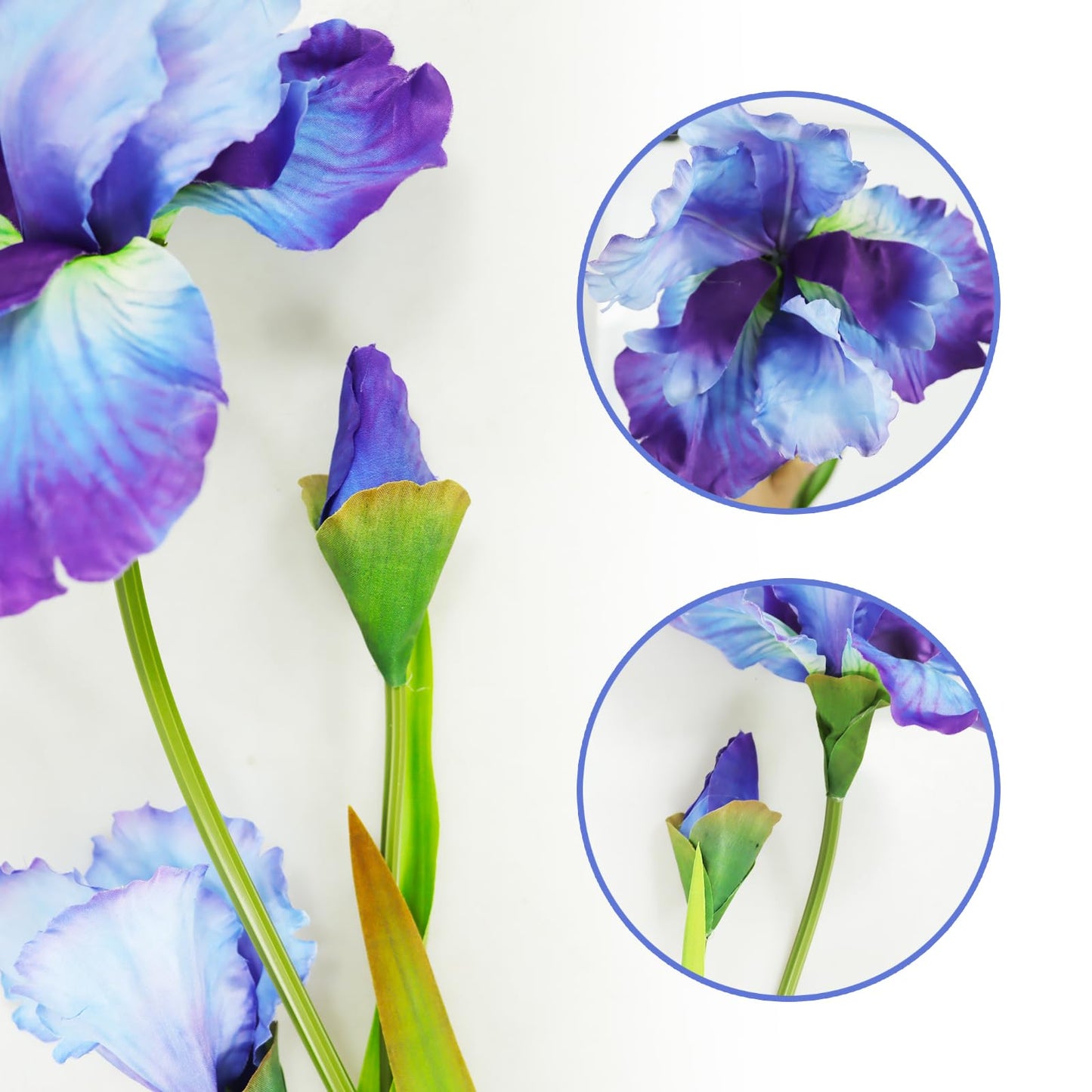 花しょうぶ 造花 2本セット あやめ おとめ花しょうぶ 人工花束 シルクフラワー アヤメ造花 アートフラワー 枯れない花 アイリス お祝い 誕生日 記念日 プレゼント 写真小道具 生け花 インテリア造花