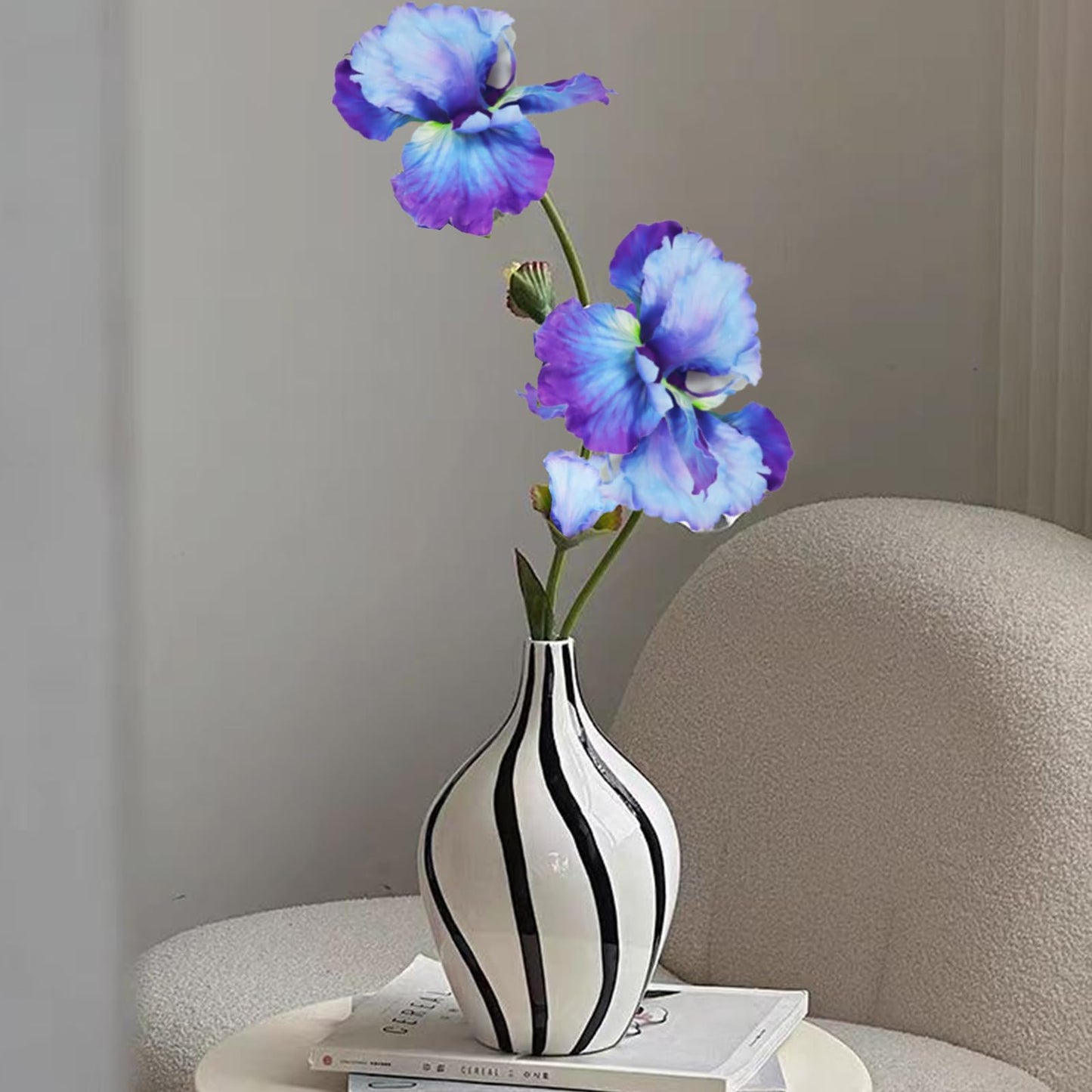 花しょうぶ 造花 2本セット あやめ おとめ花しょうぶ 人工花束 シルクフラワー アヤメ造花 アートフラワー 枯れない花 アイリス お祝い 誕生日 記念日 プレゼント 写真小道具 生け花 インテリア造花