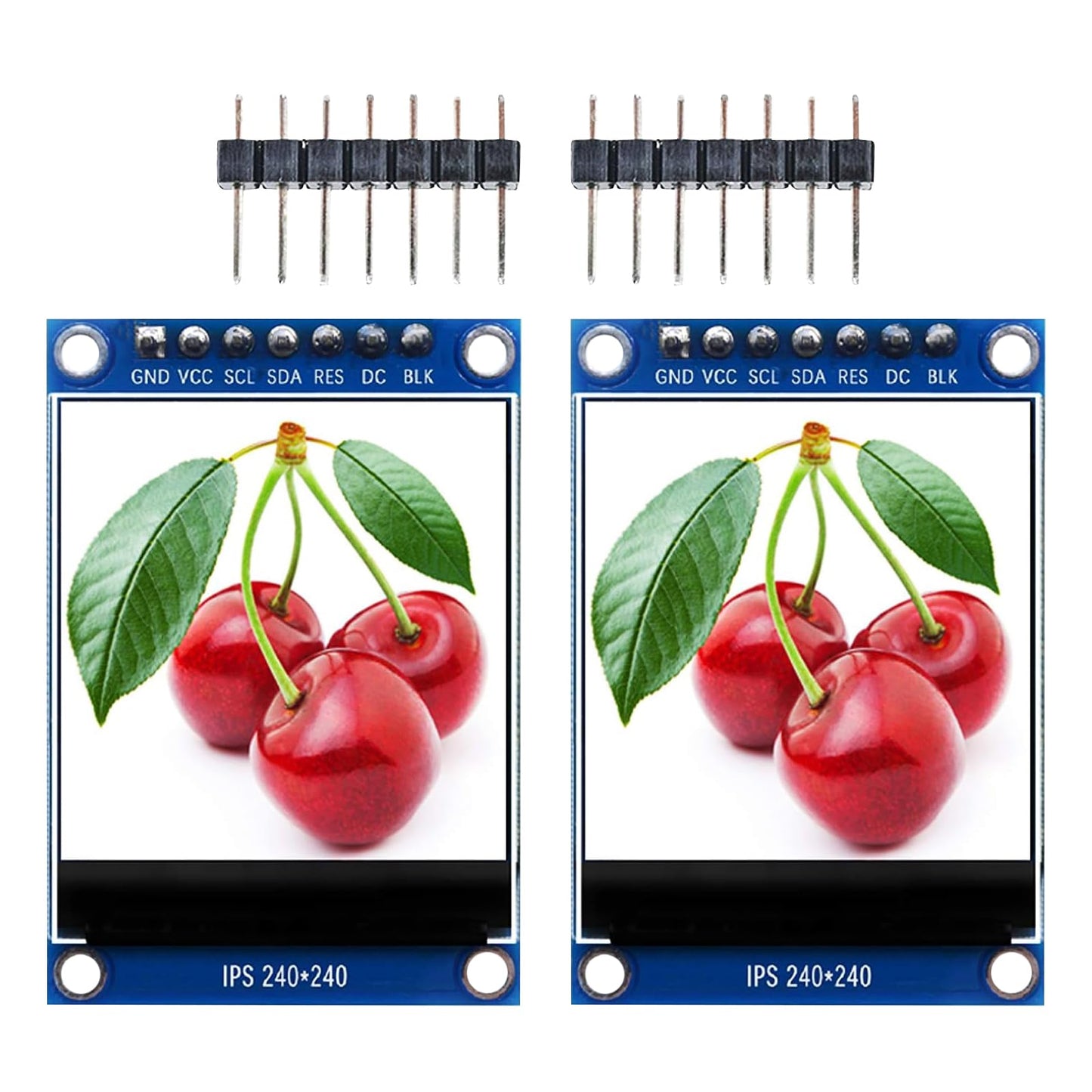 1.3" カラーIPS LCDディスプレイ240X240解像度 HD TFTカラフルスクリーンモジュールHD画面LEDバックライト、ドライバーIC ST7789VW 7ピン4つのSPIインターフェースRGB 65Kフルカラー 3.3V、TFTスクリーンの代替品 、 MEGA 2560 / AVR / STM32 / ARM/PIC と互換性があります