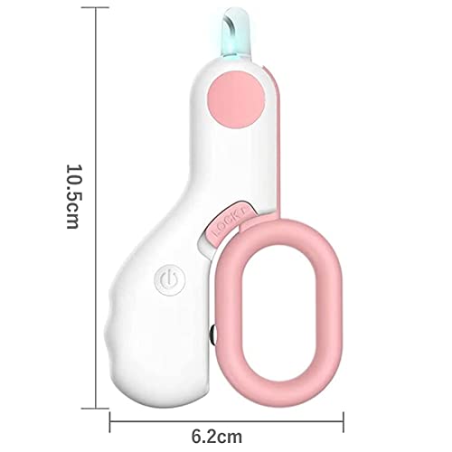 ペット爪切り ペット 高輝度LEDライト付き ペット用 割れ爪 巻き爪 ステンレス製 使いやすい 簡単 ストレスなくスパッと 爪切り