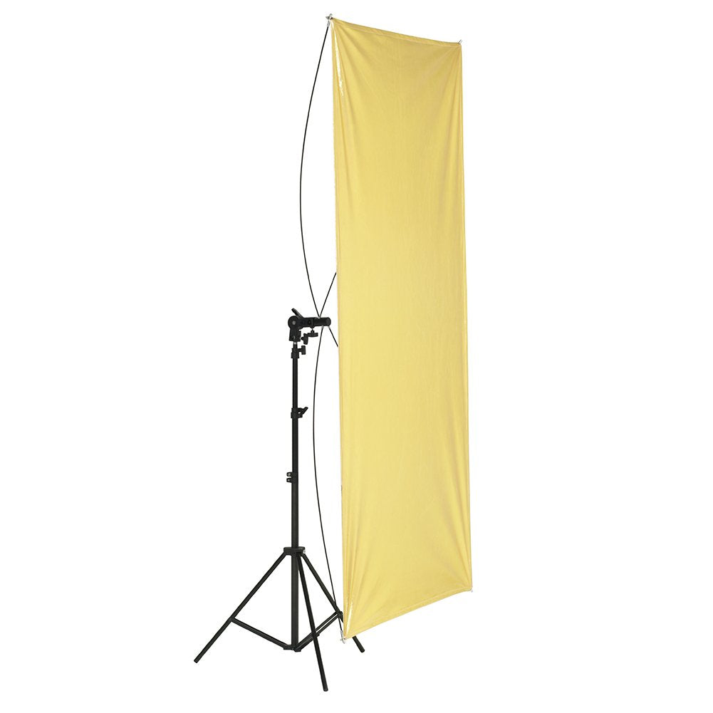 Neewer 35"x70"/ 90x180cm 写真スタジオフラットパネル ライトリフレクター 金/銀&黒/白 360度回転ブラケットとキャリングバッグ付き