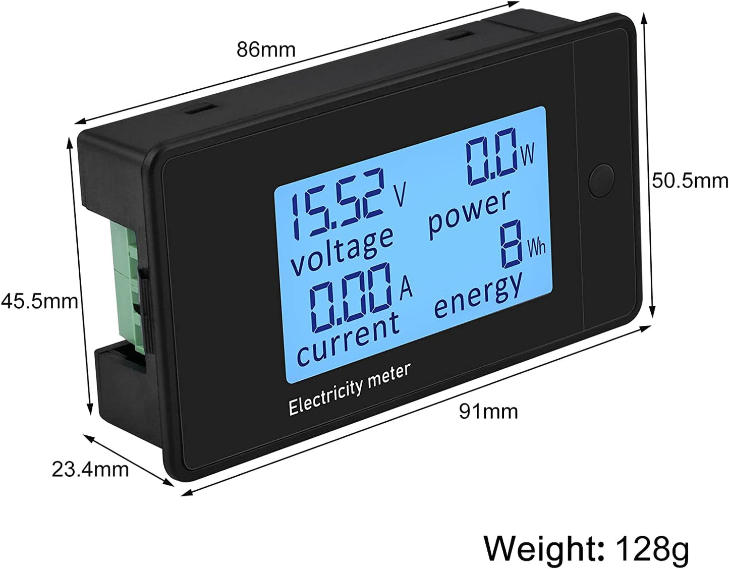 電流計電圧計 DC 7.5-100V 50A電圧テスター電力メーターエネルギーメーターボルトアンペアワットメーター電圧電流LCDディスプレイ75mV シャント付きマルチメーター