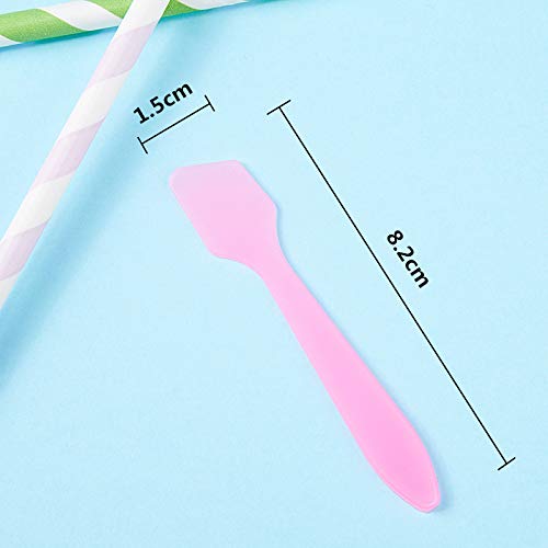 使い捨て スパチュラ【50本セット 】化粧品用 クリーム スパチュラスパチュラ DIY 化粧品 フェイスマスク クリームなどををすくい取る 化粧品スプーン スキンケア 旅行用品 スパチュラ 50個 ピンク、パープル、透明