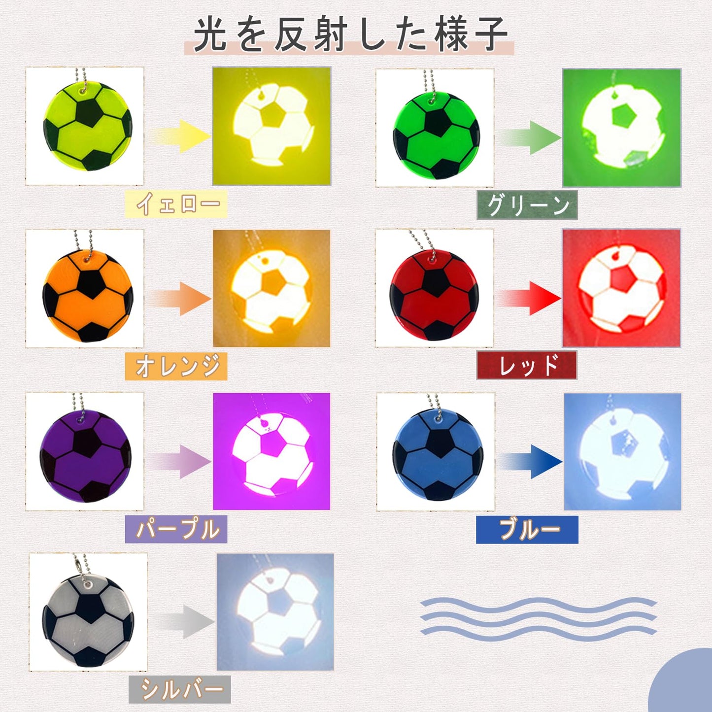 反射板 反射キーホルダー 7枚入り リフレクター かわいい星 反射バンド 夜間 交通安全グッズ 通園 通学 通勤 塾帰り 夜行 自転車 散歩 子供用 大人用