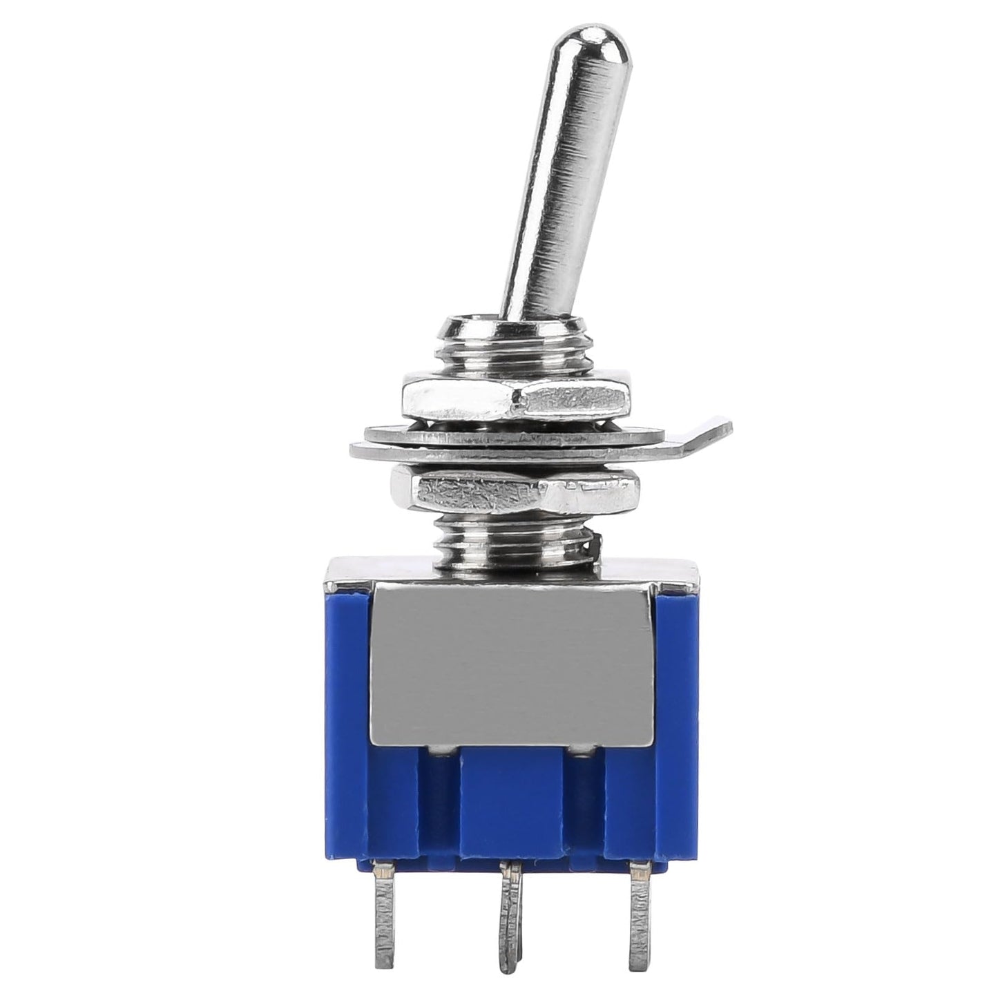 15個 MTS-203 ミニトグルスイッチ 6A-125V / 3A-250V ACトグルスイッチ 6ピン 3ポジション ON/OFF/ON ミニチュアトグルスイッチ