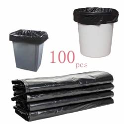 100枚 黒色ゴミ袋 無臭 防漏 衛生ゴミ袋 家庭用 プラスチック袋
