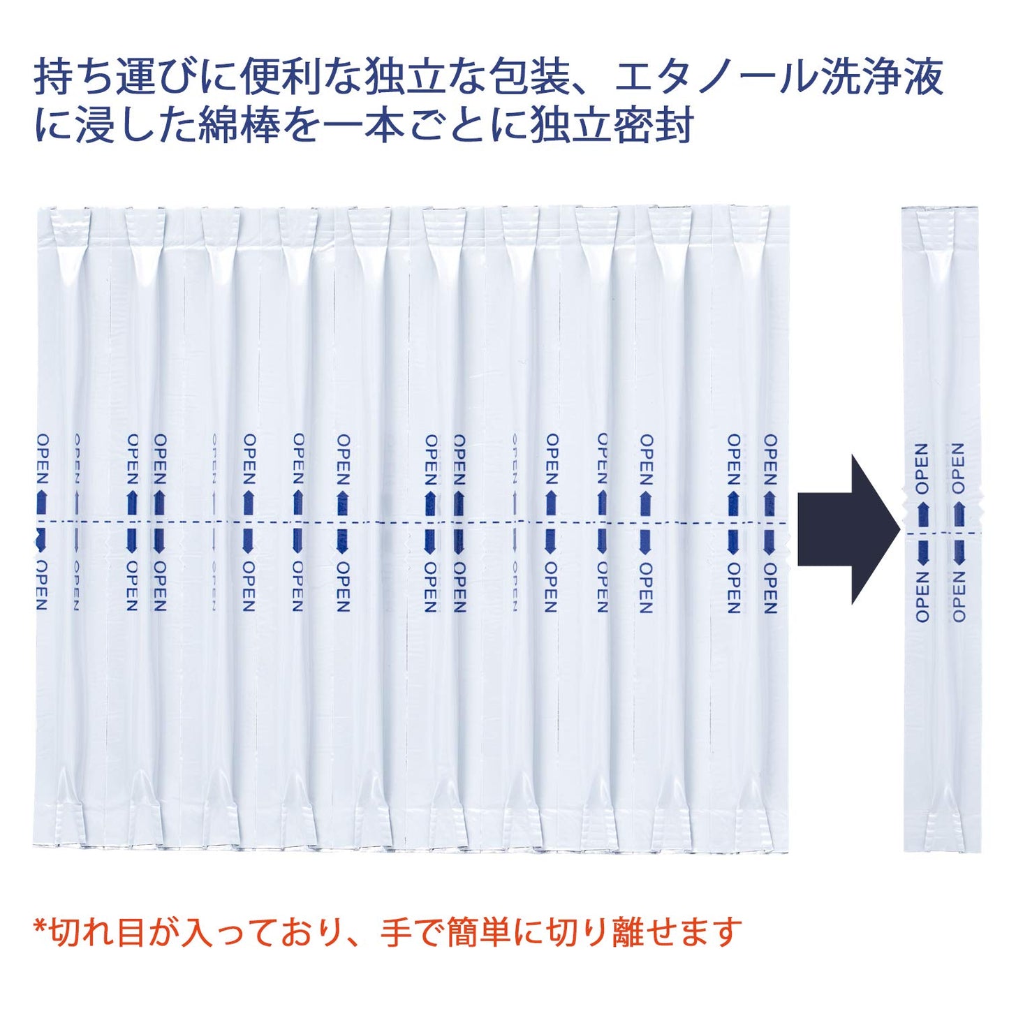 100本入 IQOS用 クリーナー アイコス用 クリーナー 綿棒 クリーニング綿棒 ウェットタイプ 独立包装 持ち運びに便利