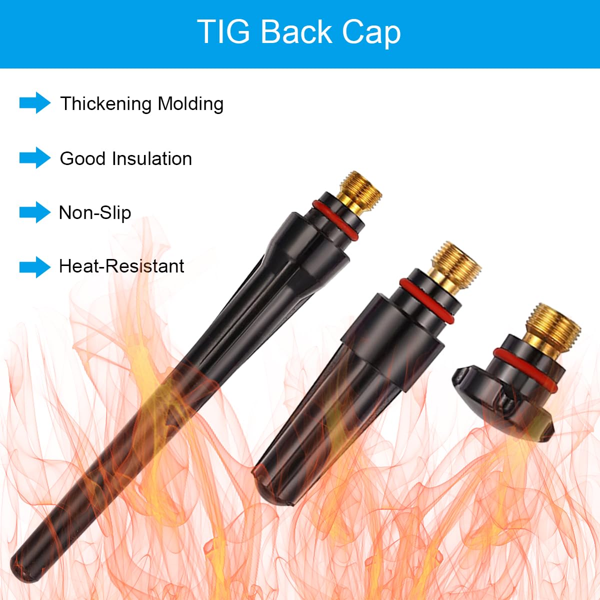 TIG溶接マッチスチームガスレンズ#10パイソンガラスセットWP-17/18/26 TIG溶接マッチアクセサリーキット、チャック本体、バックカップ、コースター、Oリング