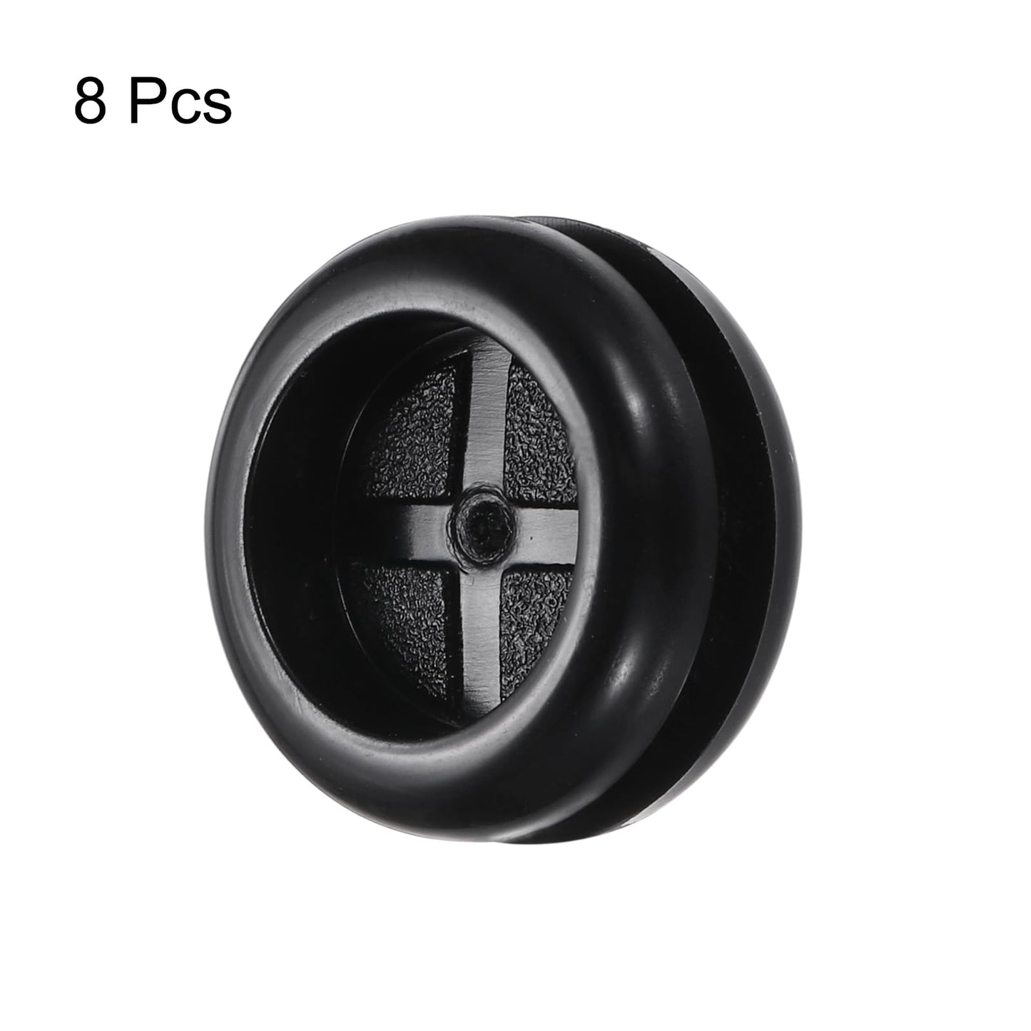 ラバーグロメット 円形 両面マウント 直径16mm 内径14mm ワイヤー保護用 8個入り