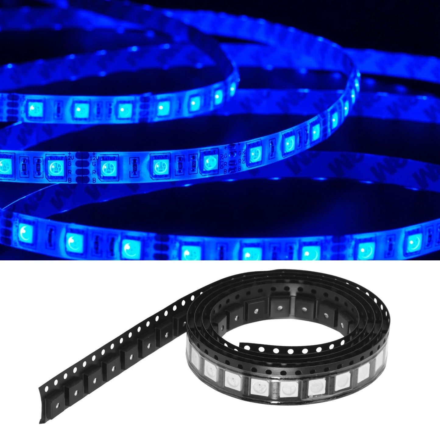 100ピース WS2812B RGB LEDチップ 5050SMDホワイトPCB WS2812 個別にアドレス指定可能なチップピクセルDC5V