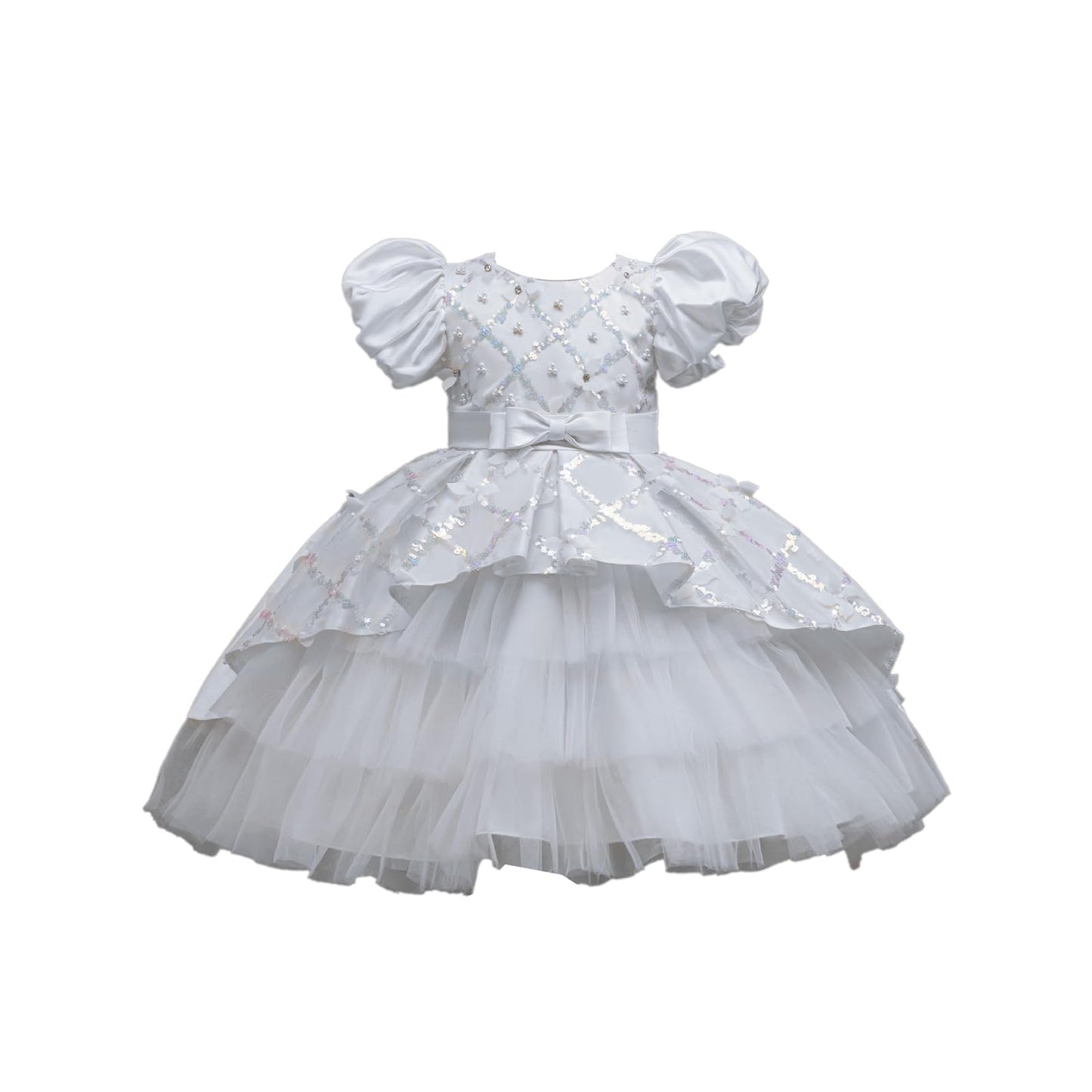 キッズ ドレス パーティー 女の子 ワンピース キッズ 子供服 発表会 子ども チュールドレス プリンセスドレス リポン付き フォーマル ワンピース 記念撮影 結婚式 可愛い 通学 入学式 演奏会