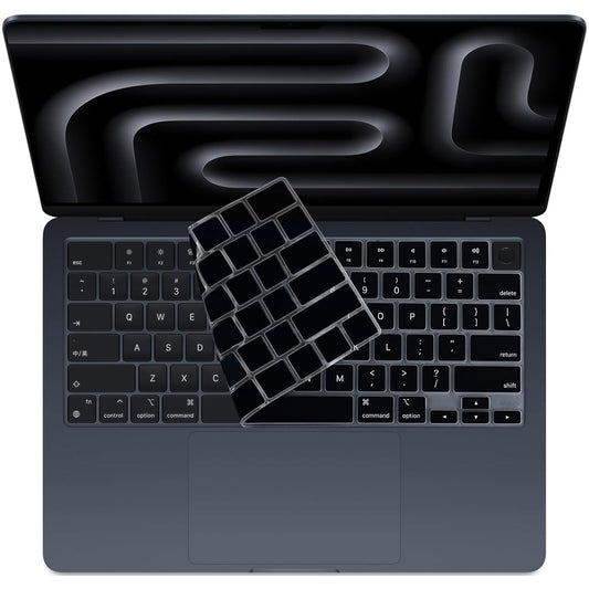【US英語配列対応/日本語JIS配列対応不可】キーボードカバー 2024-2021 MacBook Air 15" MacBook Air 13.6"(M3 M2)/Pro 14" Pro 16" M4 M3 M2 M1(A3113 A3114 A2918 A2992 A2991 A2681 A2941 A2779 A2442 A2780 A2485)対応 極薄 Keyboard Cover