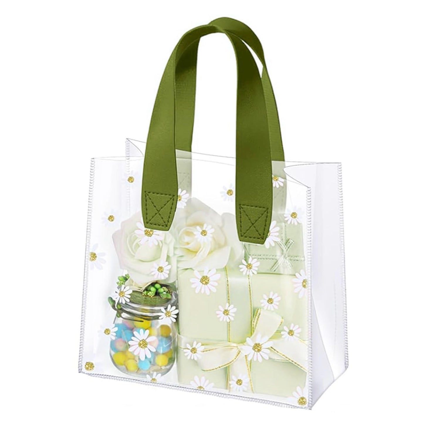 プールバッグ 25*23*14.5cm 透明トートバッグ 防水 ビーチバッグ 可愛い ビニールバッグ 大容量 お持ち運び便利 ビーチ/水泳/ジム/温泉/旅行/アウトドア用