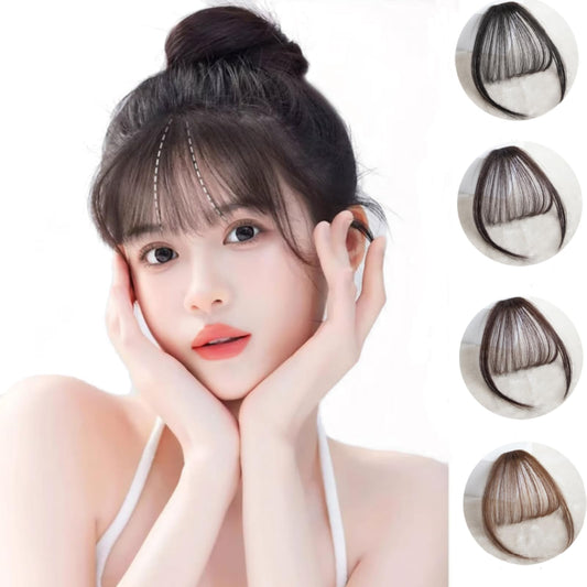 前髪ウィッグ 部分 前髪超薄型 前髪 もみあげ付きウィッグ ぱっつん 小顔 ワンタッチ 仮装 日常 超自然 耐熱