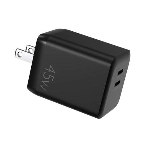 急速充電器 45W USB C ACアダプター 2ポート 同時充電  折畳式プラグ iPhone/iPad/MacBook/Windows PC/Android各種対応 タイプC コンセン