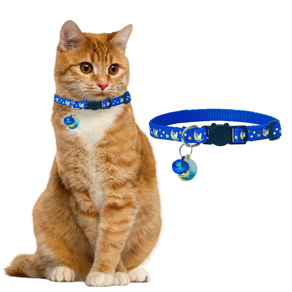 猫用首輪 GPS機能付き ペット首輪 鈴付き 調整可能バックル 反射防止紛失 花柄プリント 軽量でかわいらしい 猫形のバックル