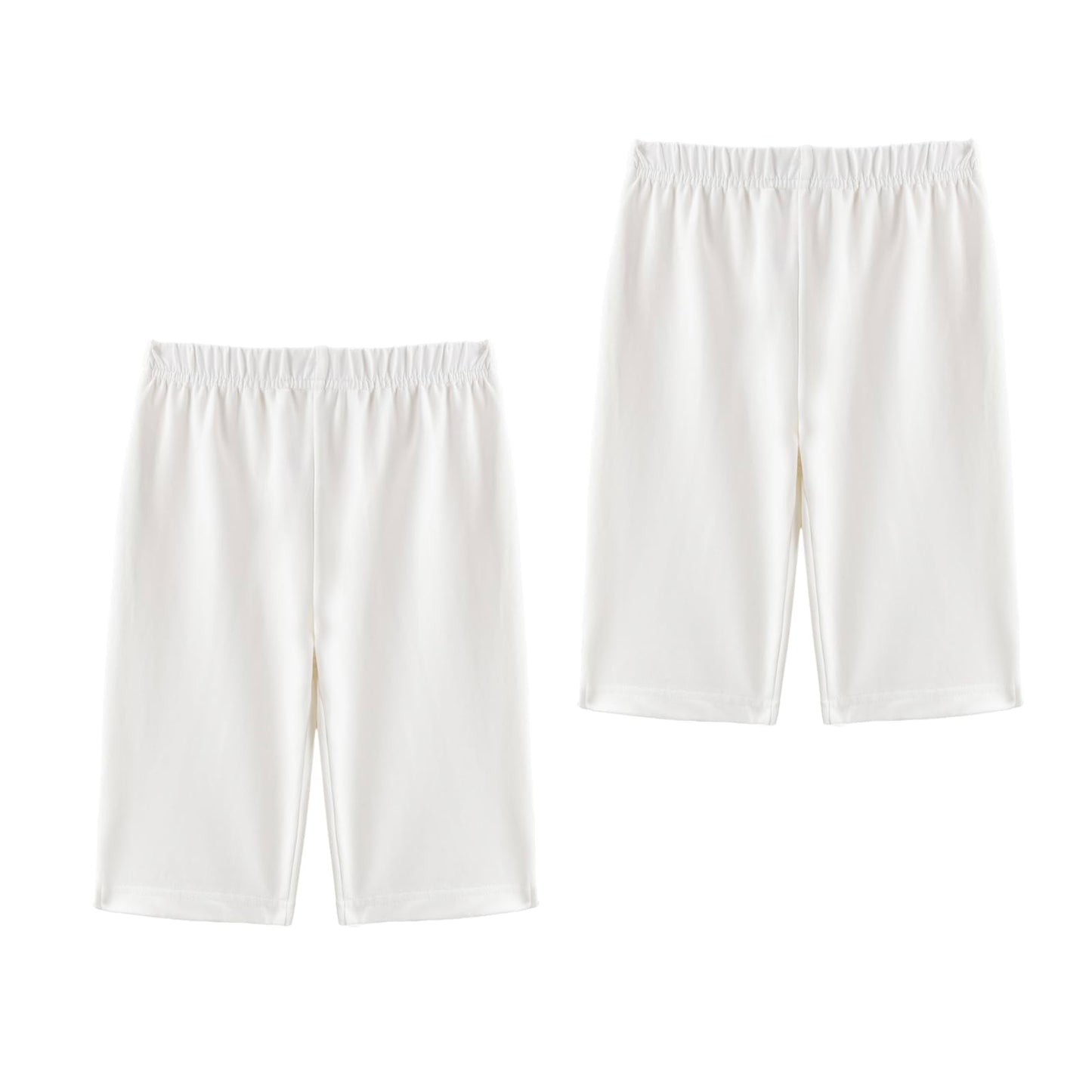 キッズ 5分丈 ハーフ丈 パンツ 女の子 男の子 夏服 2枚セット ストレッチ ズボン ボトムス 伸縮性 裾スリット