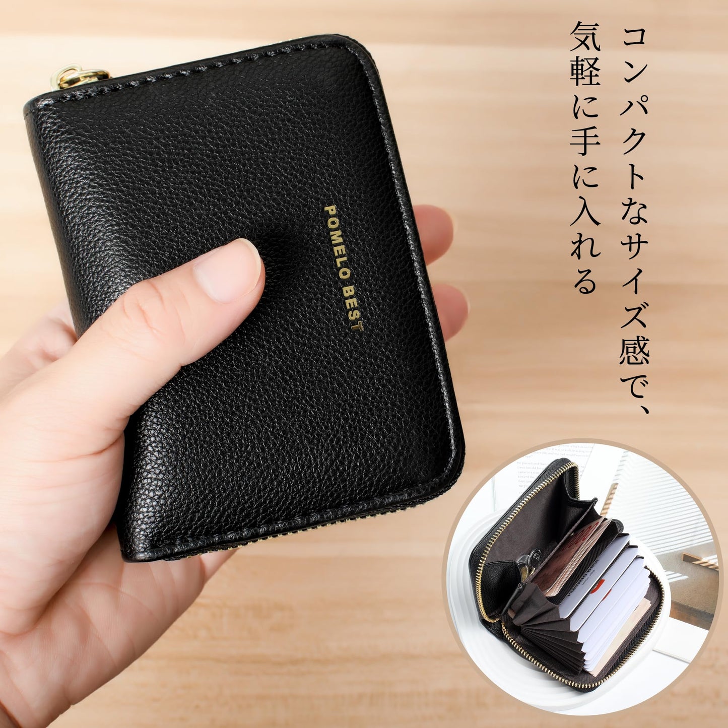 カードケース カード入れ クレカケース 大容量 小銭入れ メンズ コインケース じゃばら 取り出しやすい コンパクト パールホワイト