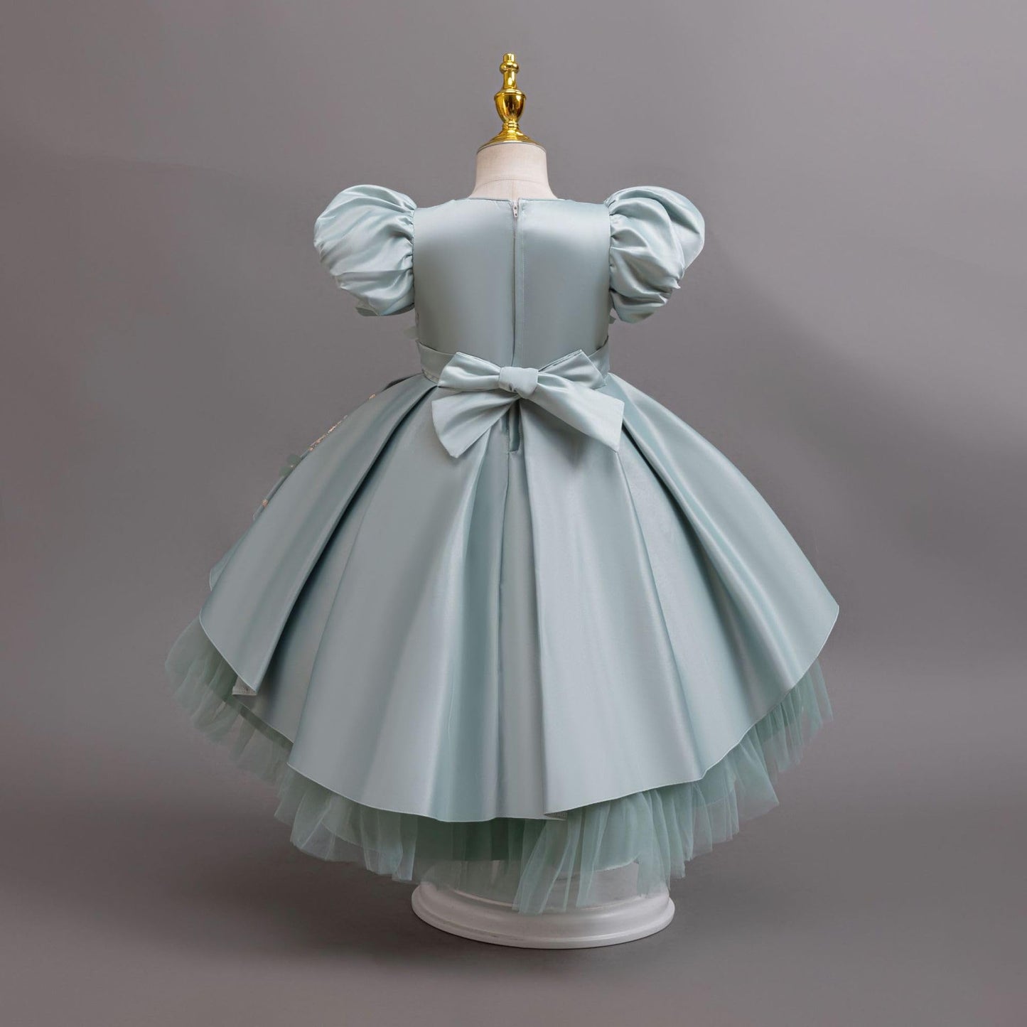 キッズ ドレス パーティー 女の子 ワンピース キッズ 子供服 発表会 子ども チュールドレス プリンセスドレス リポン付き フォーマル ワンピース 記念撮影 結婚式 可愛い 通学 入学式 演奏会
