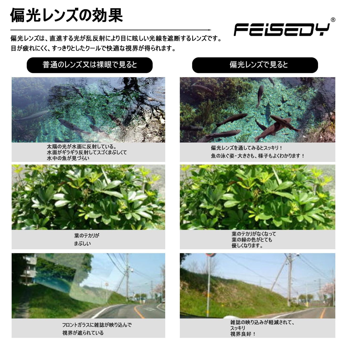 サングラス メンズ 偏光サングラス UV400保護 超軽量 運転／自転車／釣り B1029