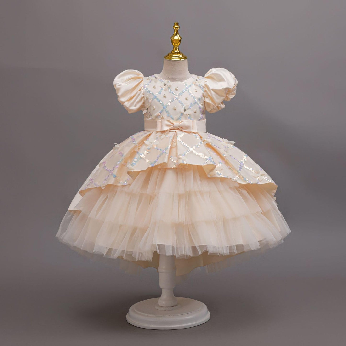 キッズ ドレス パーティー 女の子 ワンピース キッズ 子供服 発表会 子ども チュールドレス プリンセスドレス リポン付き フォーマル ワンピース 記念撮影 結婚式 可愛い 通学 入学式 演奏会