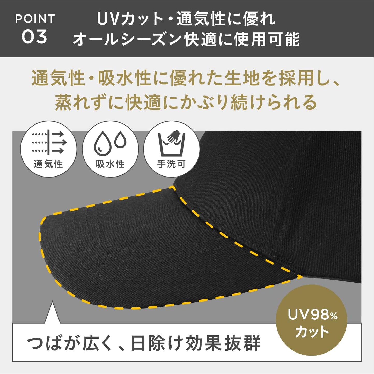 キャップ メンズ レディース 美シルエット 帽子 無地 男女兼用 大きいサイズ UVカット コットン