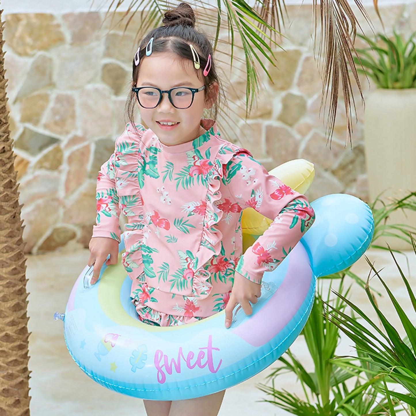 ベビーフロート 可愛いハンドル付き 足入れ 子供用浮き輪 お風呂 水遊び プール ビーチ 海水浴 水泳用品 男の子 女の子