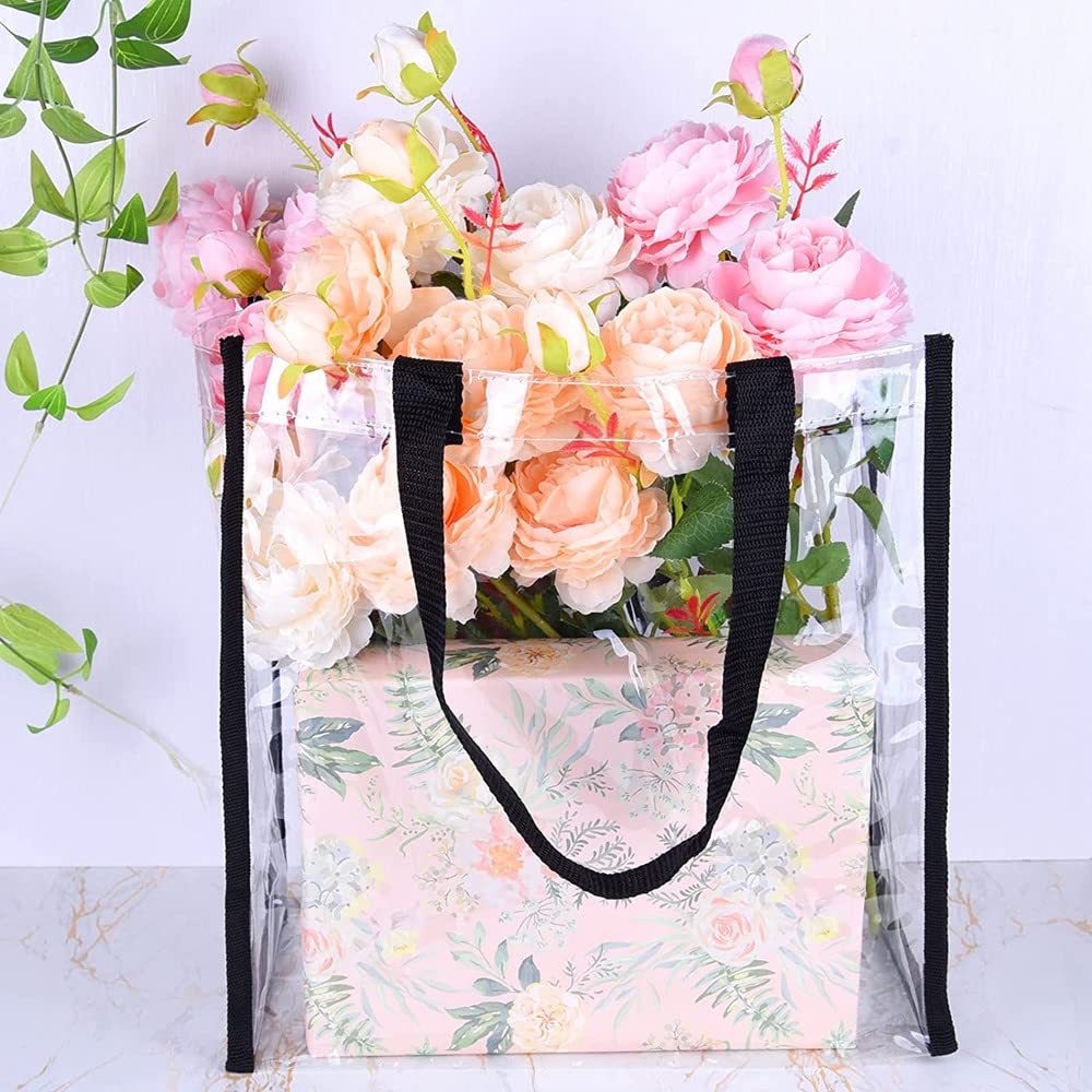 プールバッグ 25*23*14.5cm 透明トートバッグ 防水 ビーチバッグ 可愛い ビニールバッグ 大容量 お持ち運び便利 ビーチ/水泳/ジム/温泉/旅行/アウトドア用