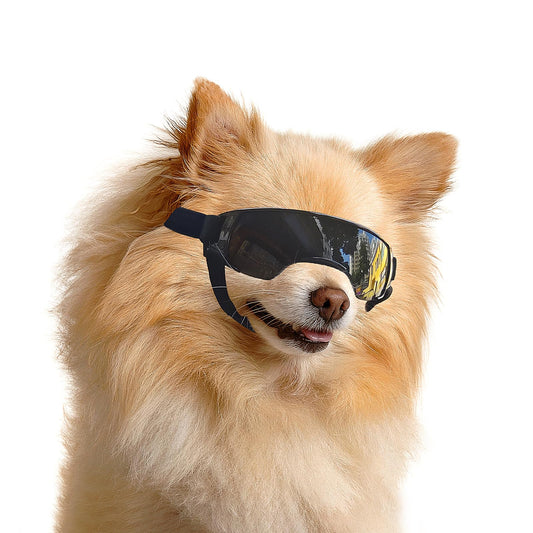 サングラス 小型犬 UV保護 ドッグゴーグル アイウェア 防風 曇り止め ドッグシェード 小型犬用 約5ポンド以上 クリア