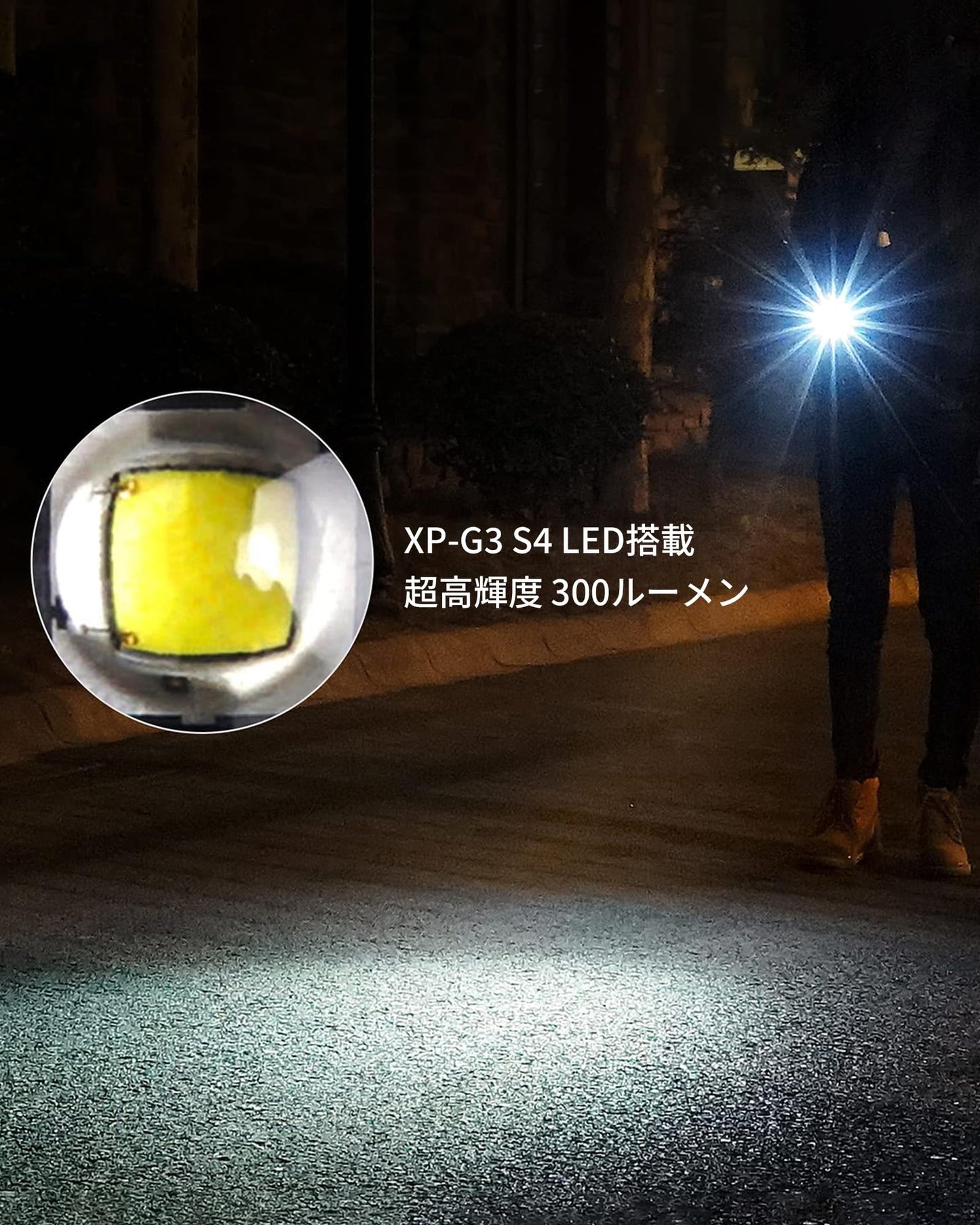 MecArmy CPLU 手首用フラッシュライト、コンパクトなUSB-C充電式EDC LEDライト、最大300ルーメン、誤作動防止ダブルクリック機能、IPX6防水仕様、ランニング・夜間歩行・ハイキングに最適、時計バンド・ストラップシステム対応