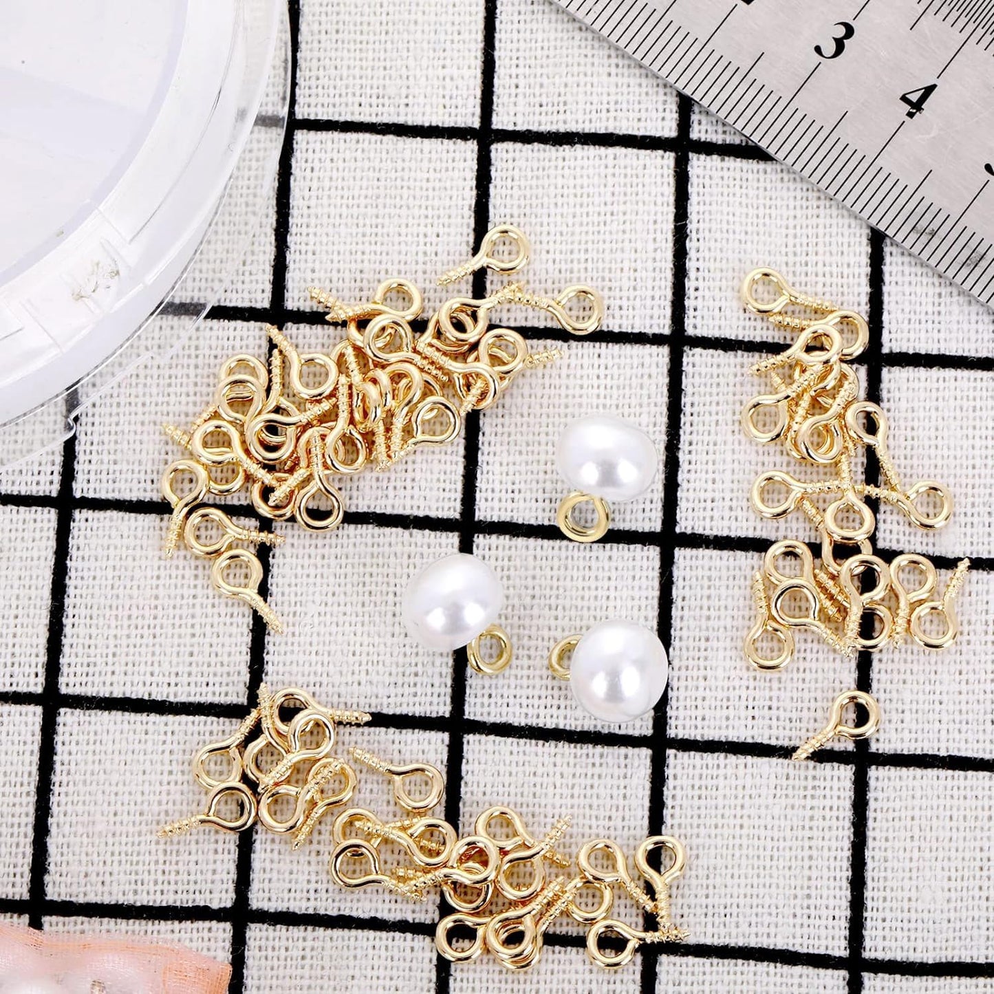 スパイラル加熱 約100個 4*8mm セット ヒートパス UV樹脂パーツ ネジ イカリング 金属パーツ DIY材料 作業用品 ハードウェアアクセサリー