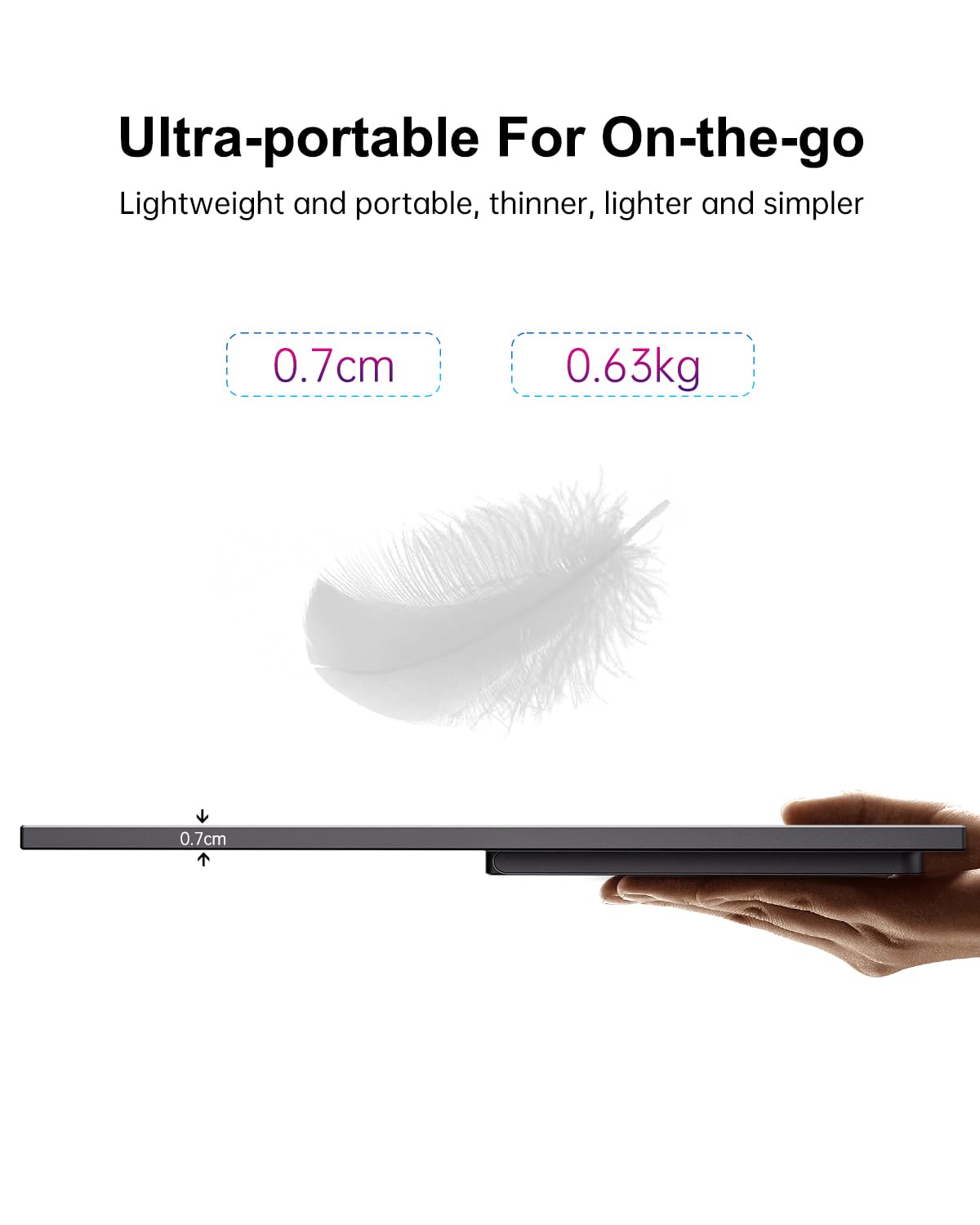モバイルモニター  タッチパネル モバイルディスプレイ 自立スタンド付き 1920*1200 超薄型 軽量 IPS液晶パネル ゲーミングモニター スイッチ用モニター トラベルモニター 60Hz Tpye-C/mini HDMI スピーカー内蔵 電源アダプターなし PS4/PS5/XBOX/Switch/PC/Mac/XBOXなど対応 在宅ワーク リモートワーク