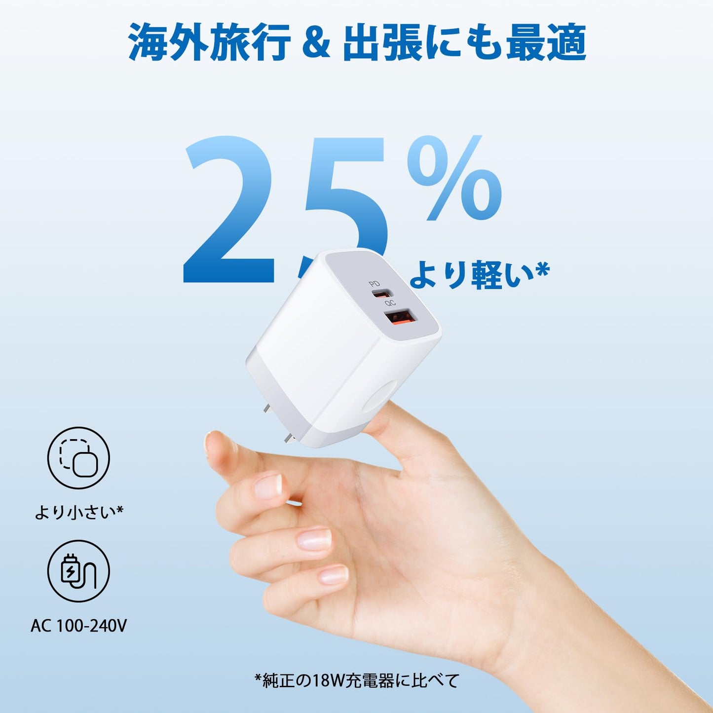 USB充電器 2ポート 20W USB-C電源アダプタ*2個 with 1.5M 60W タイプC ケーブル*2本 PD&QC3.0対応/USB-A&USB-C/PSE認証 急速充電器 Type-C ACアダプター USB コンセント タイプC 充電器 スマホ充電器 iPhone 16e/16シリーズ、iPad Pro、Galaxy S21、Androidその他対応(ホワイト)