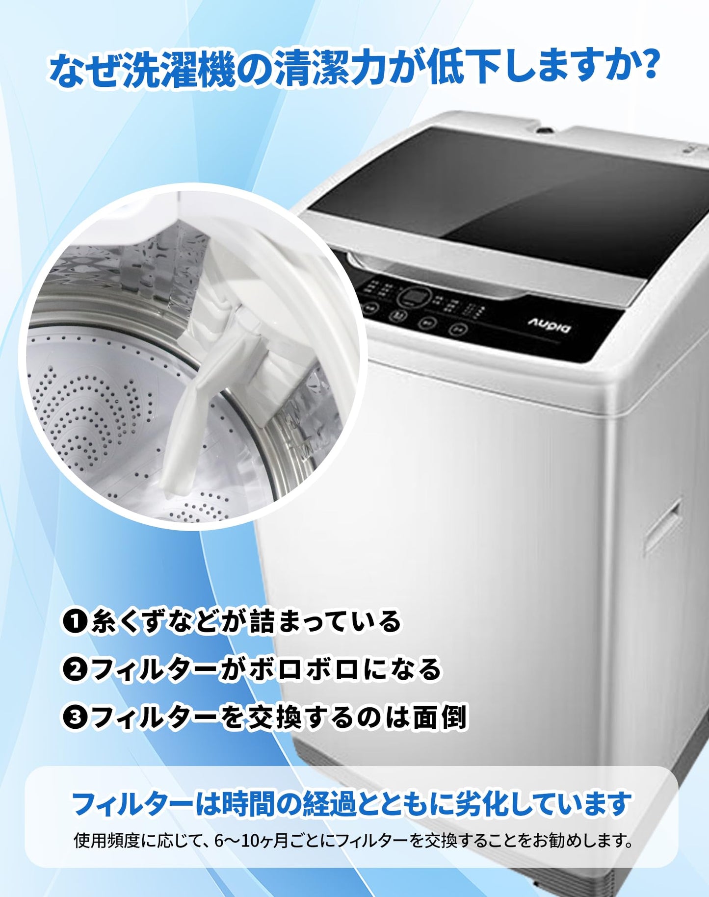 洗濯機用 糸くず フィルター LINT-16 サンヨー aqua 洗濯機 フィルター 糸屑フィルター ゴミ取りネット 塵取りフィルター アクア用 サンヨー用 洗濯機糸くずフィルター 洗濯機用交換部品(2個入)