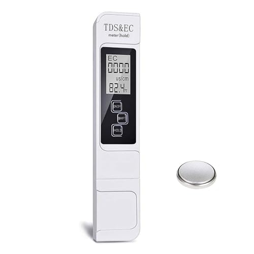 水質測定器 TDS EC メーター 測定範囲 0-9990us/cm 0-9999ppm 水温 自動温度補正 3-in-1 TDS＆EC＆ 水質テスター