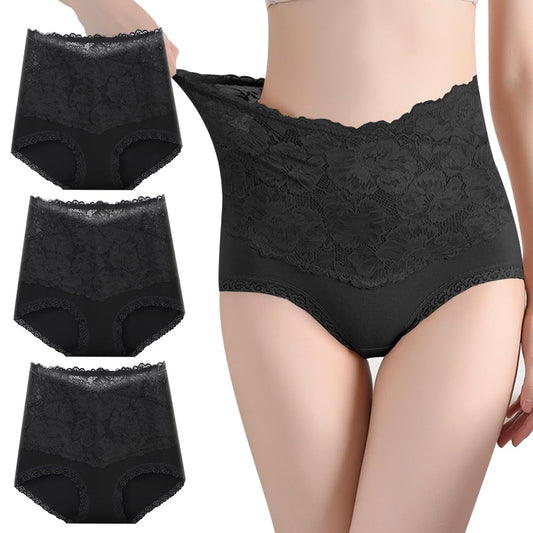 ショーツ レディース 綿 深ばき パンツ レディース 下着 ハイウエストショーツ パンティー 女性用 大きいサイズ 高通気性 伸縮性 3枚組