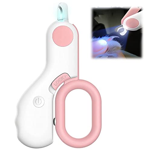 ペット爪切り ペット 高輝度LEDライト付き ペット用  割れ爪 巻き爪 ステンレス製 使いやすい 簡単 ストレスなくスパッと 爪切り