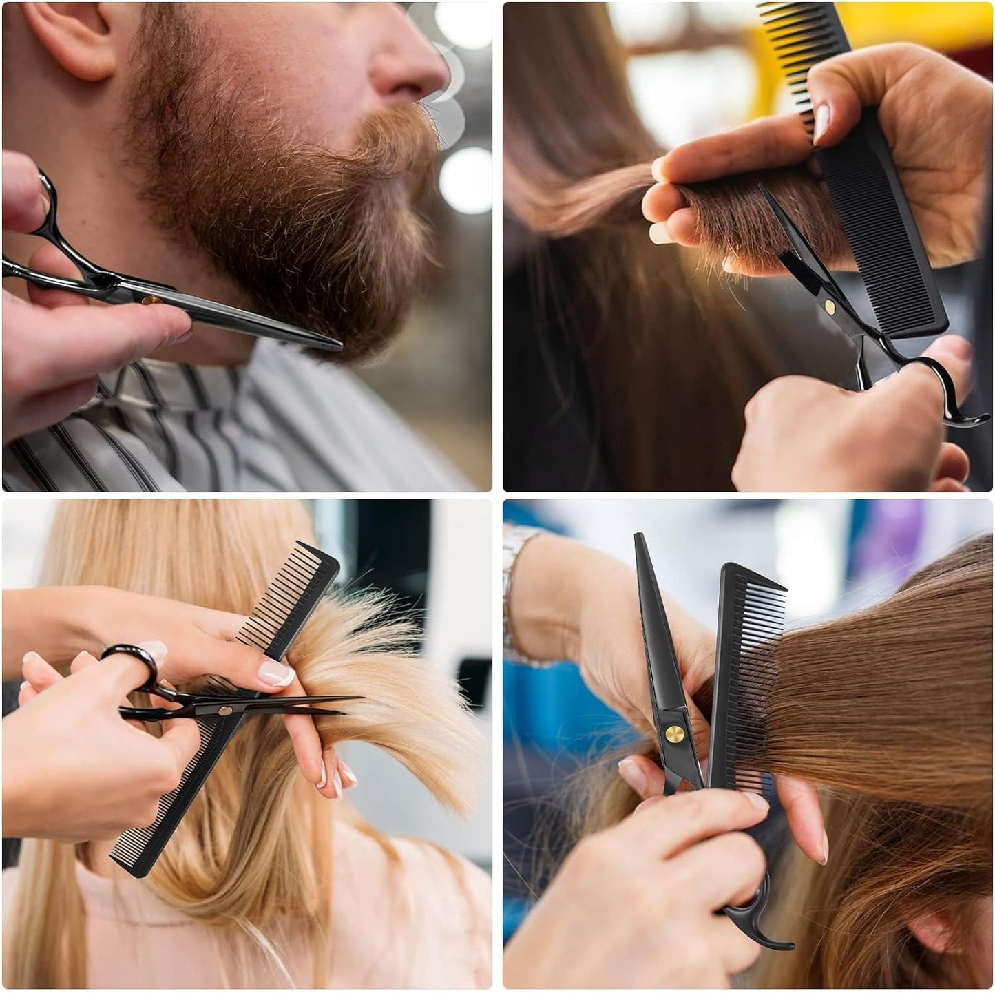 カットハサミ プロ仕様 カットシザー 高級鍛造仕上 髪切りハサミ ヘアカット シザー 散髪 美容師 初心者 セルフカット